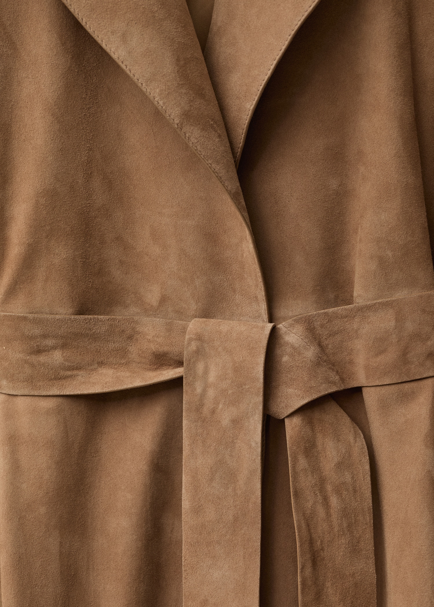 Belted suede trench coat - Details of the article 8