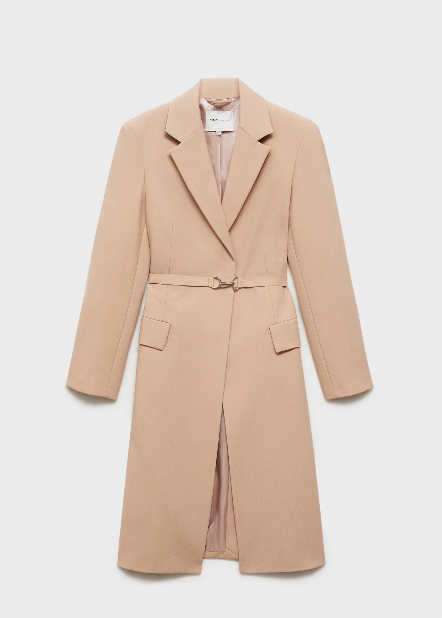 Woollen coat with belt - Article without model