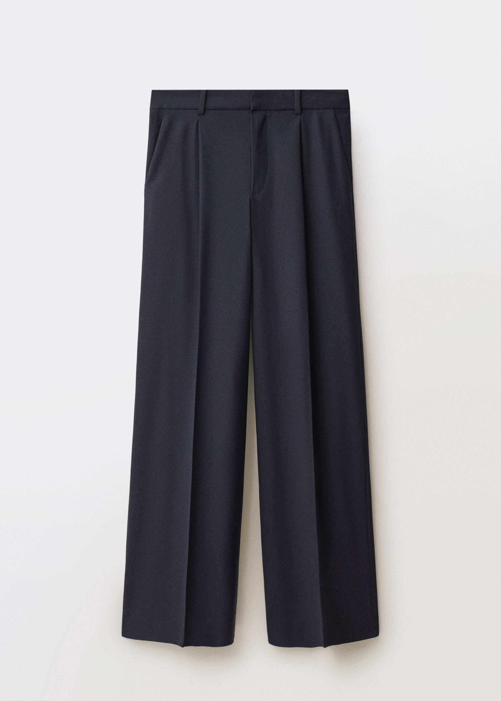 Pantalón wideleg pinzas mezcla lana - Artículo sin modelo