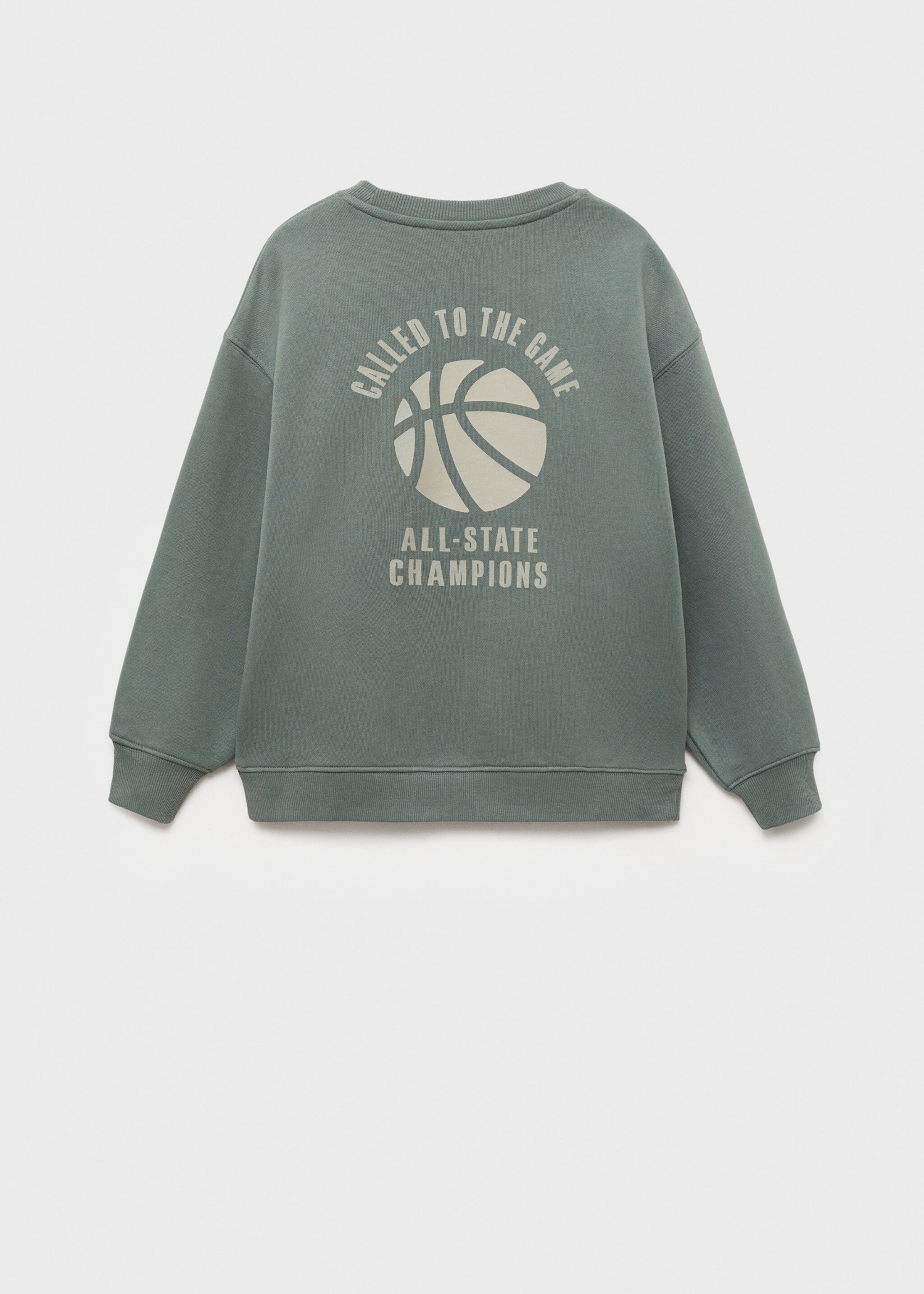 Baumwoll-Sweatshirt mit Cartoon - Rückseite des Artikels