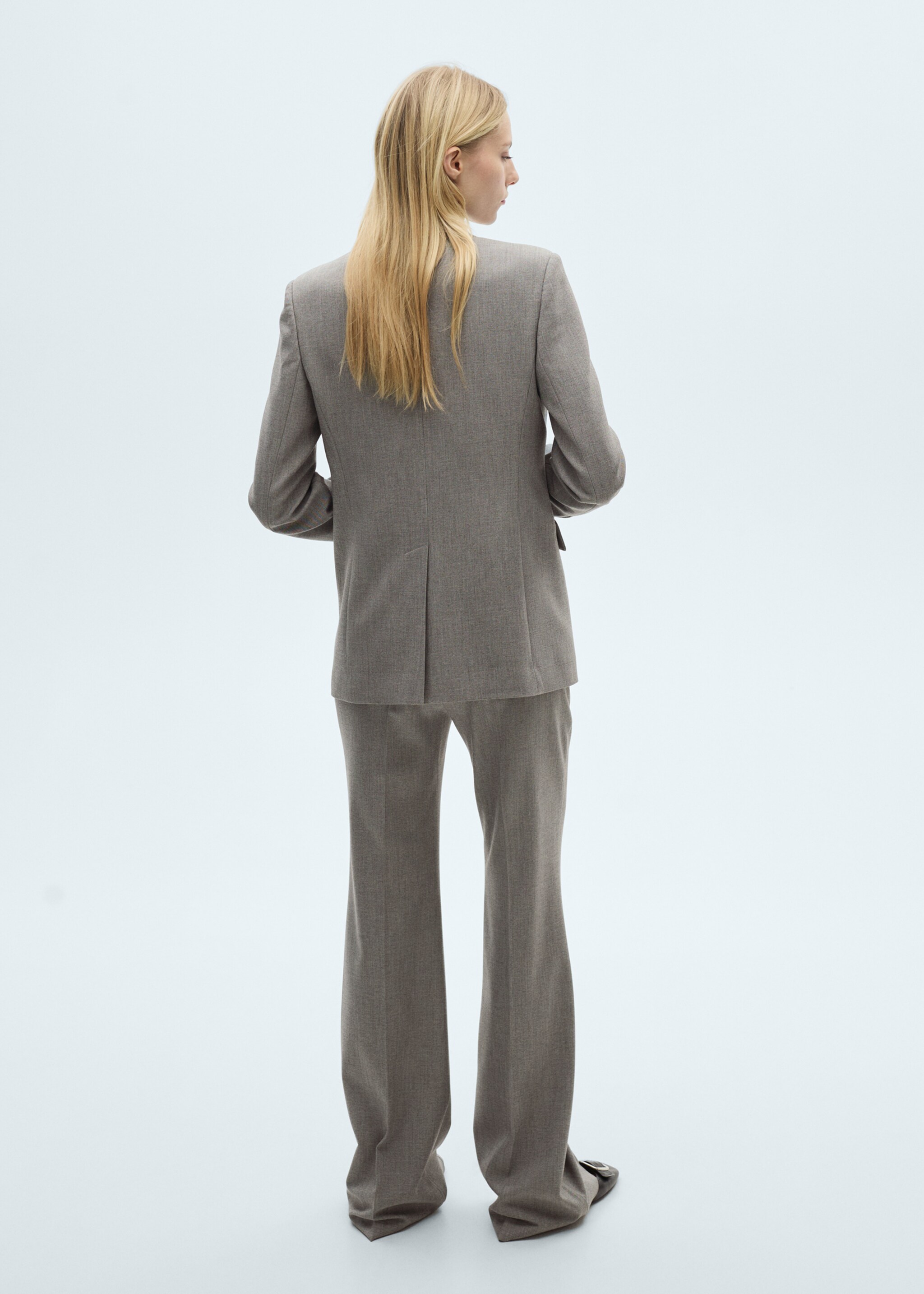 Straight suit trousers - Reverse of the article