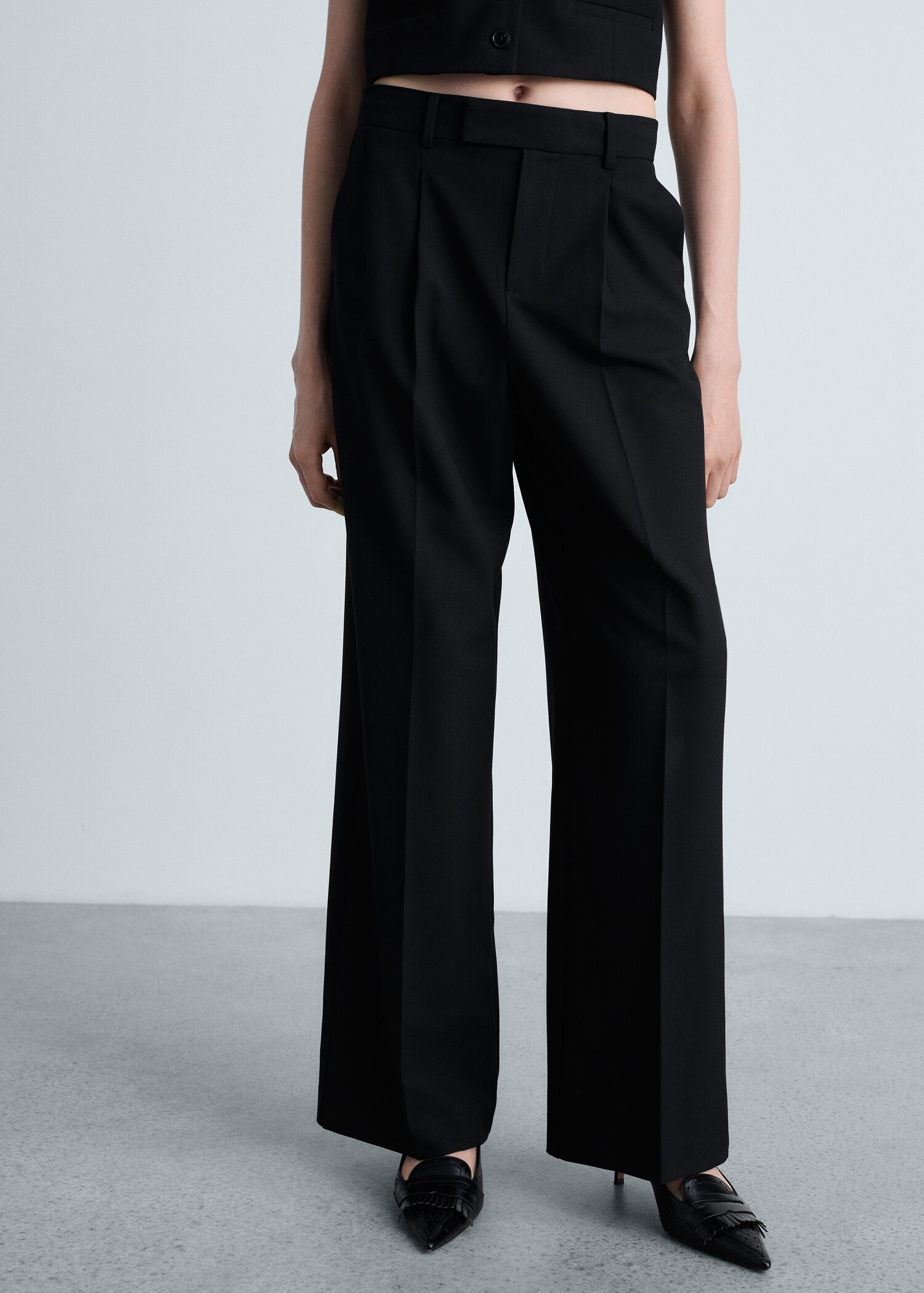 Pantaloni diritti completo - Piano medio