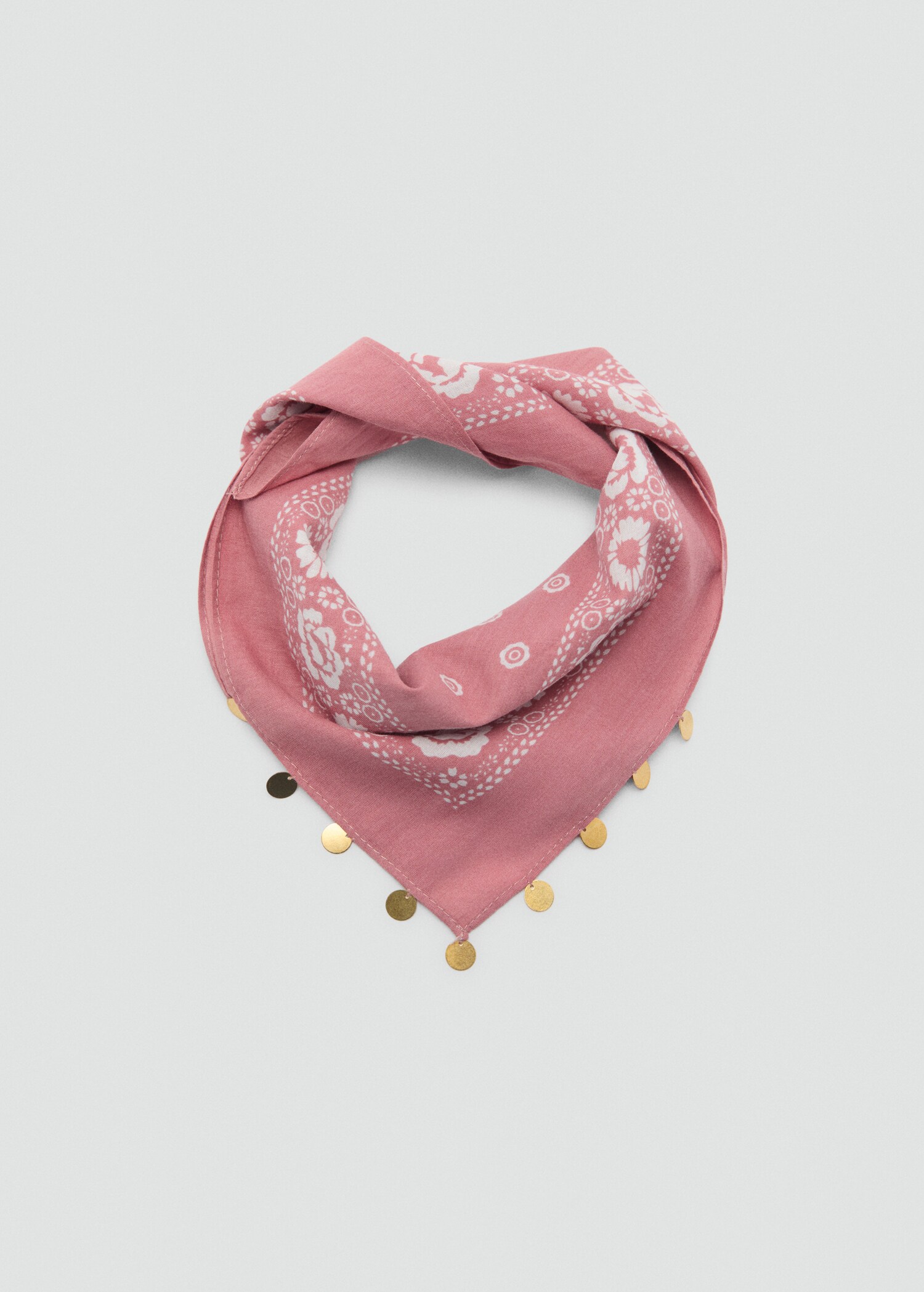 Check printed scarf - Medium plane