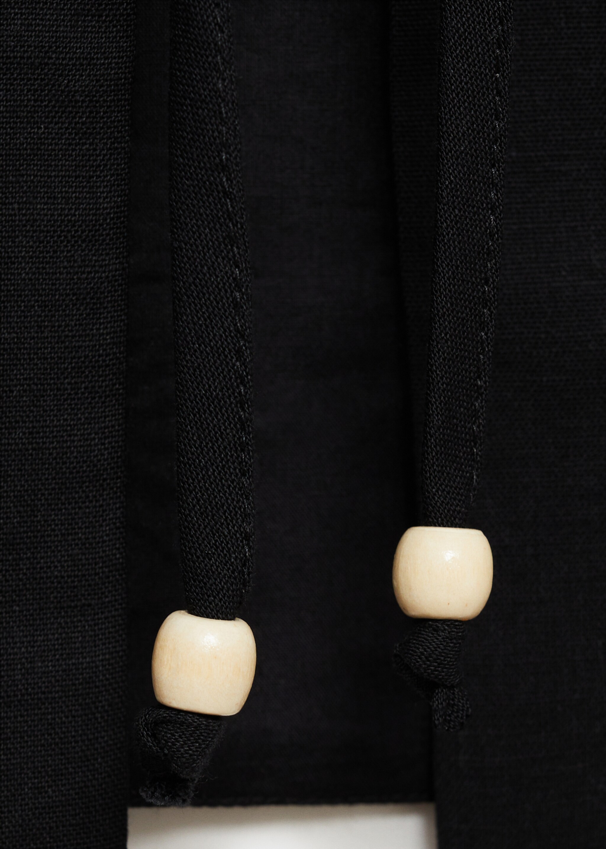 Embroidered top with bow closure - Details of the article 8
