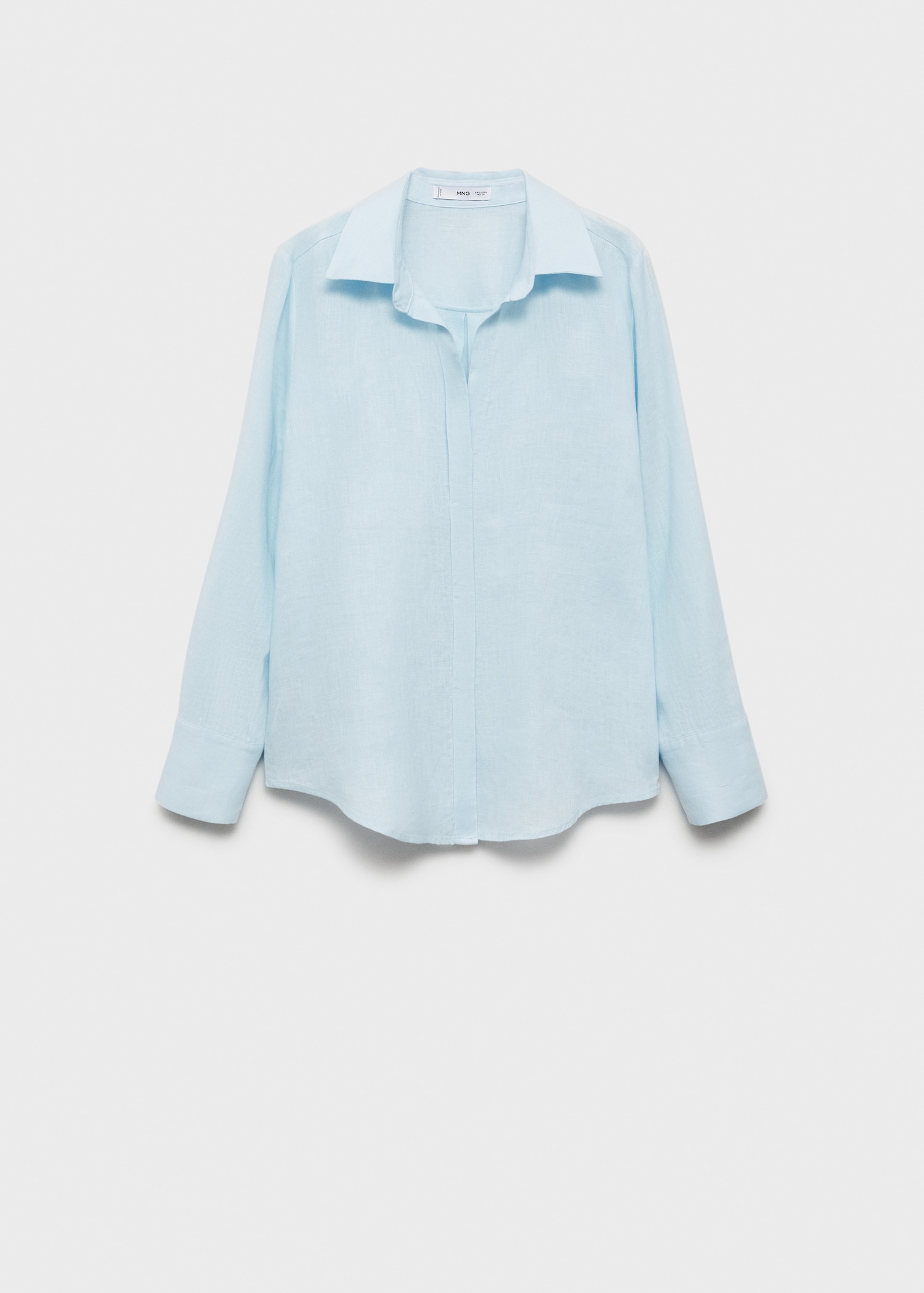 Straight linen shirt - Article without model