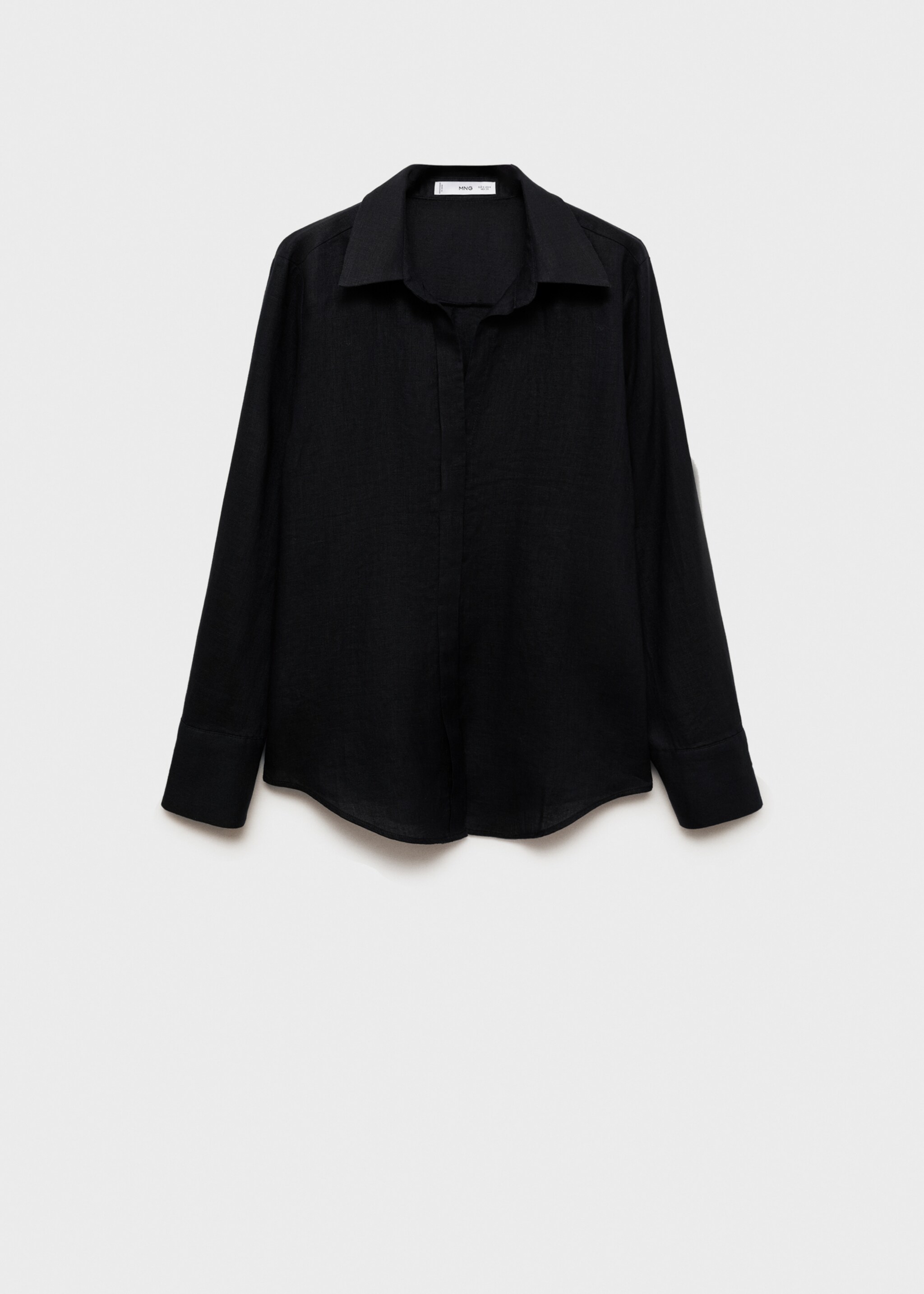 Straight linen shirt - Article without model
