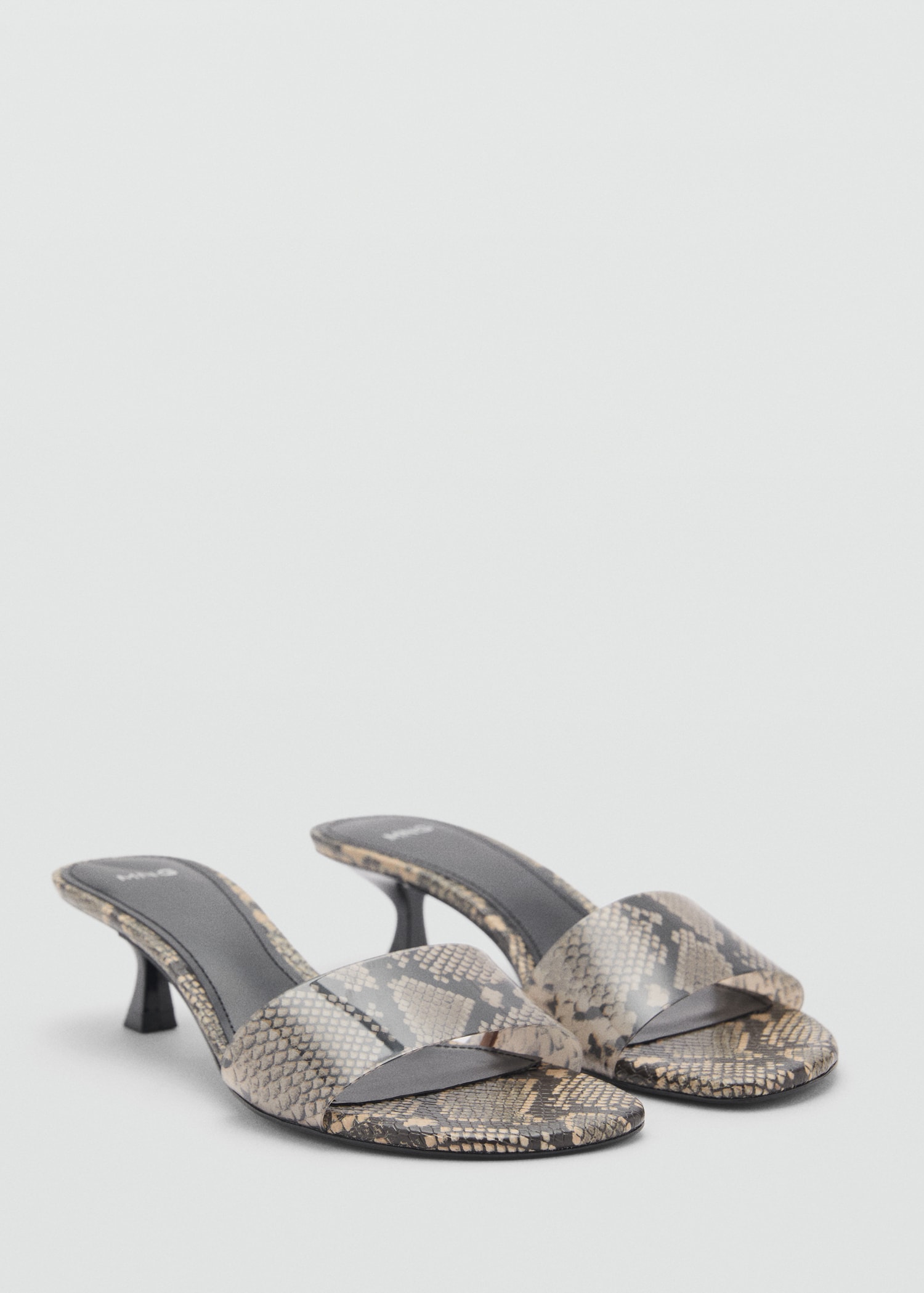 Animal-print sandals with strap - Women | MANGO USA