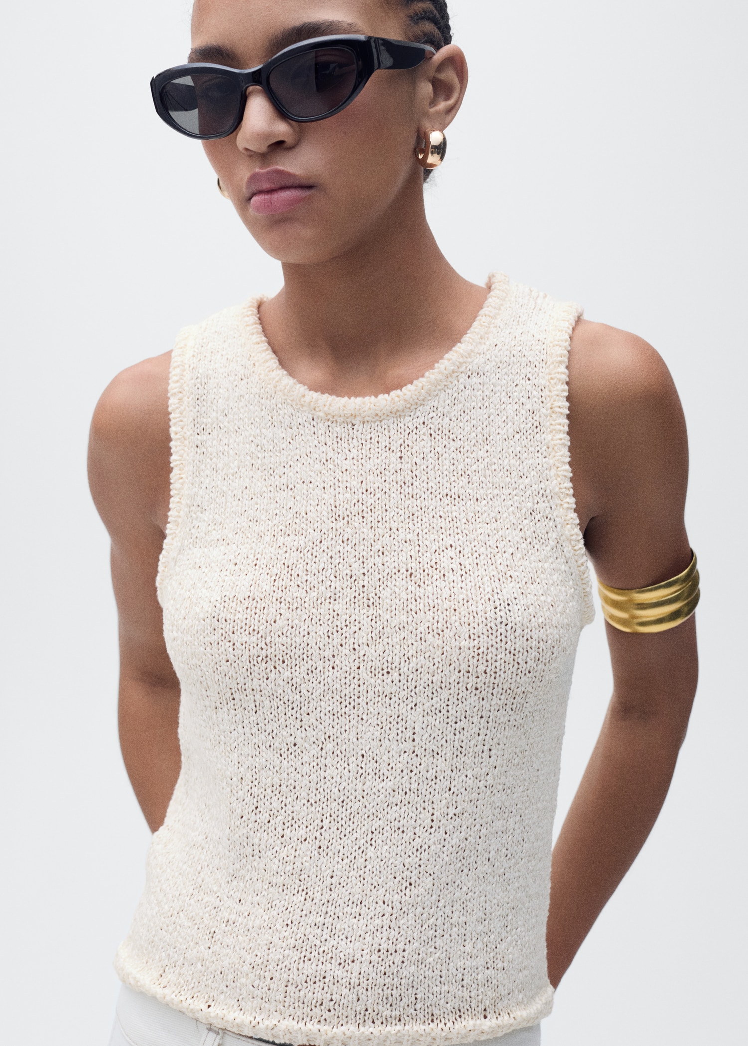 Belize Tie Front Crochet Top Belize Tie Front Crochet Top