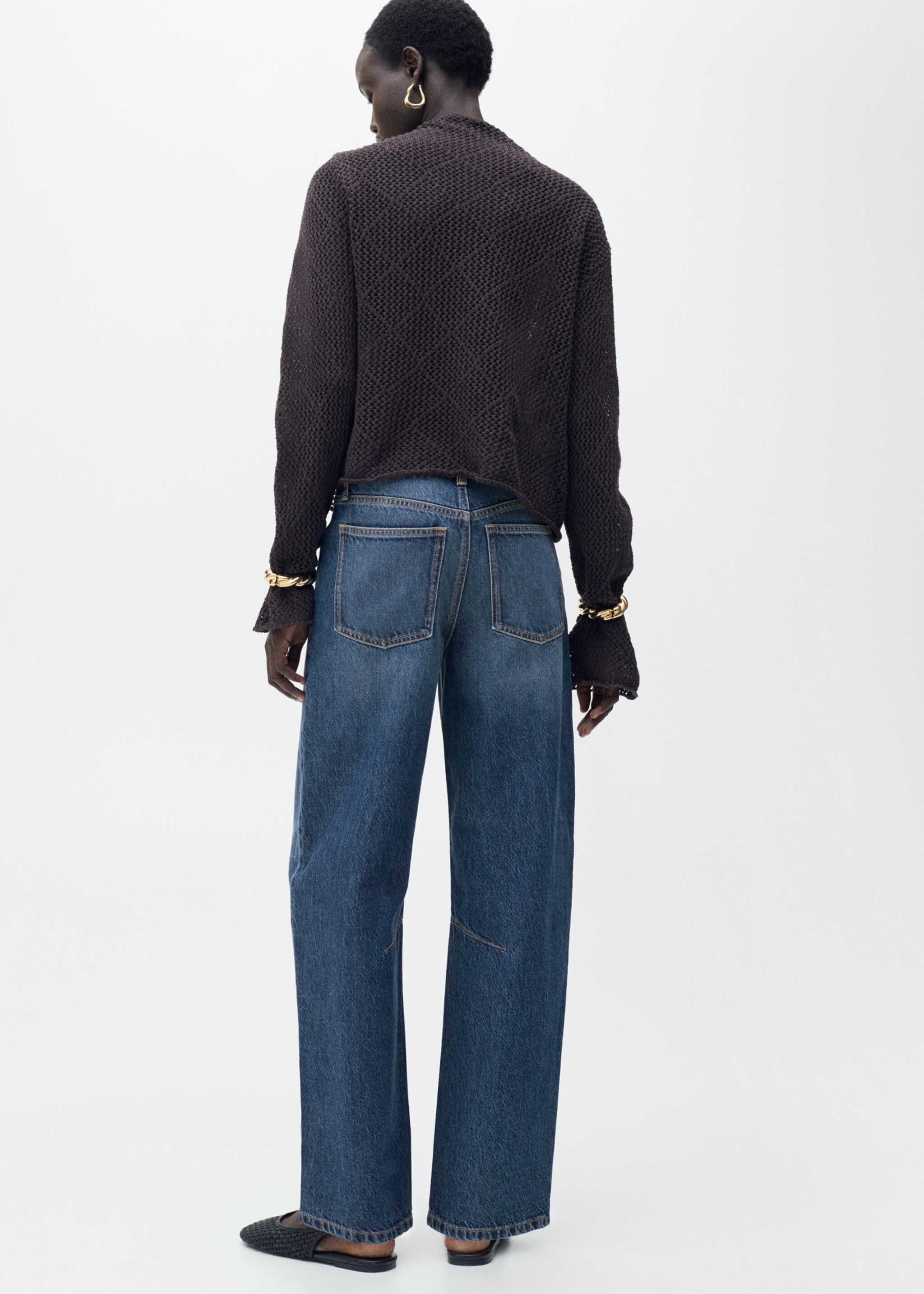 Jean balloon taille haute - Verso de l’article