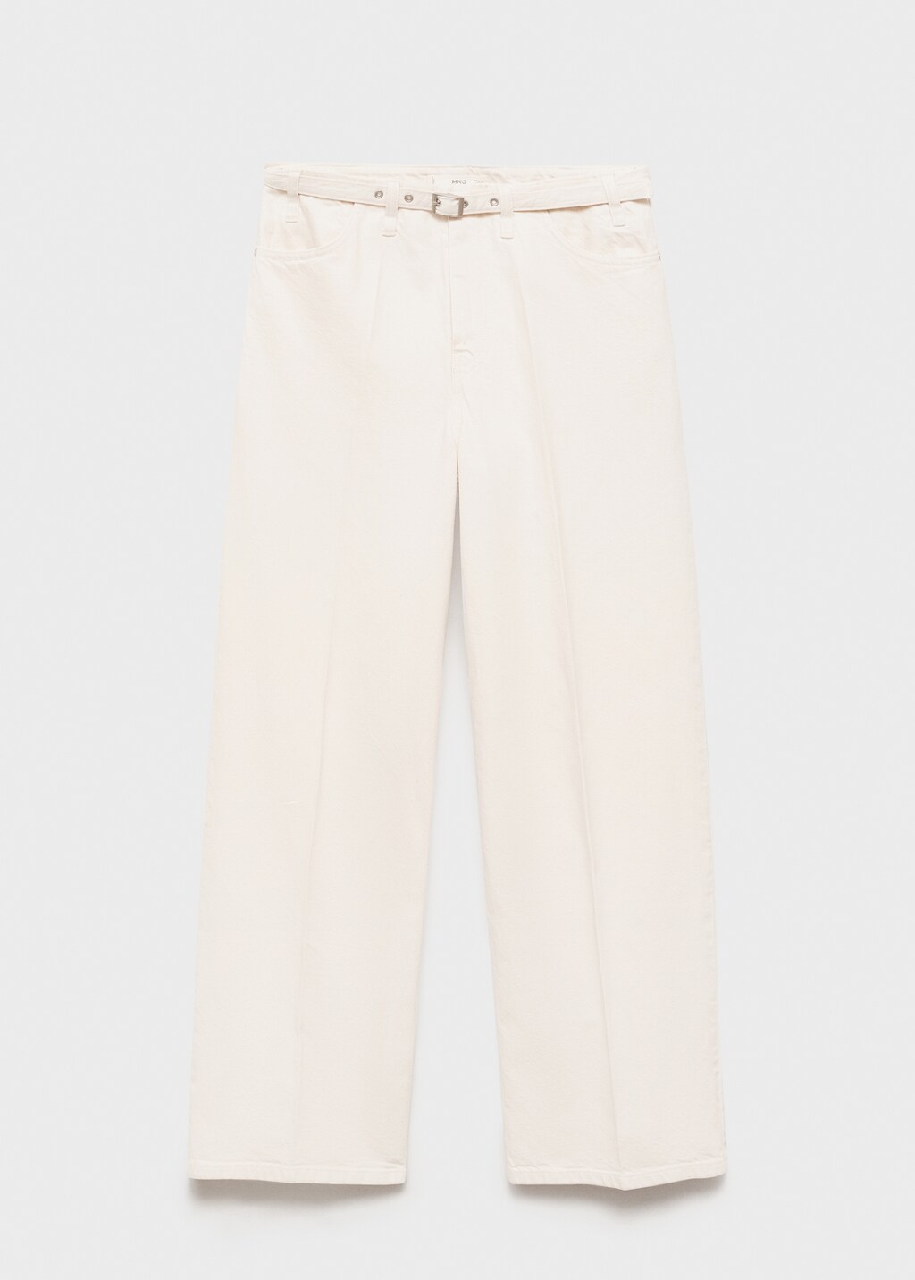 Wide leg jeans with belt - image 5