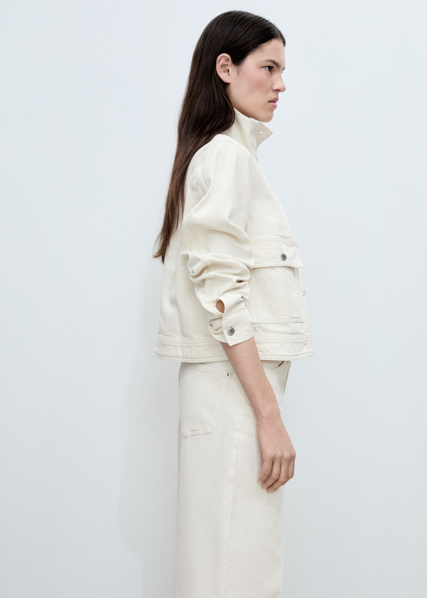 Wideleg jeans with belt - Details of the article 2