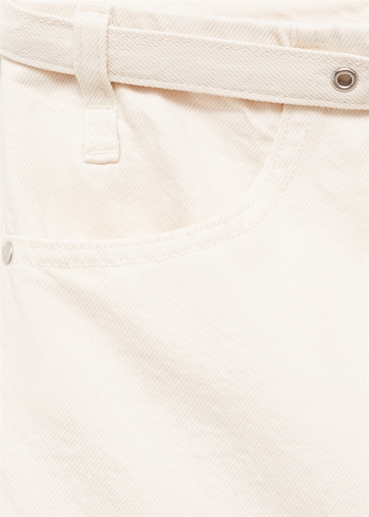 Wideleg jeans with belt - Details of the article 8