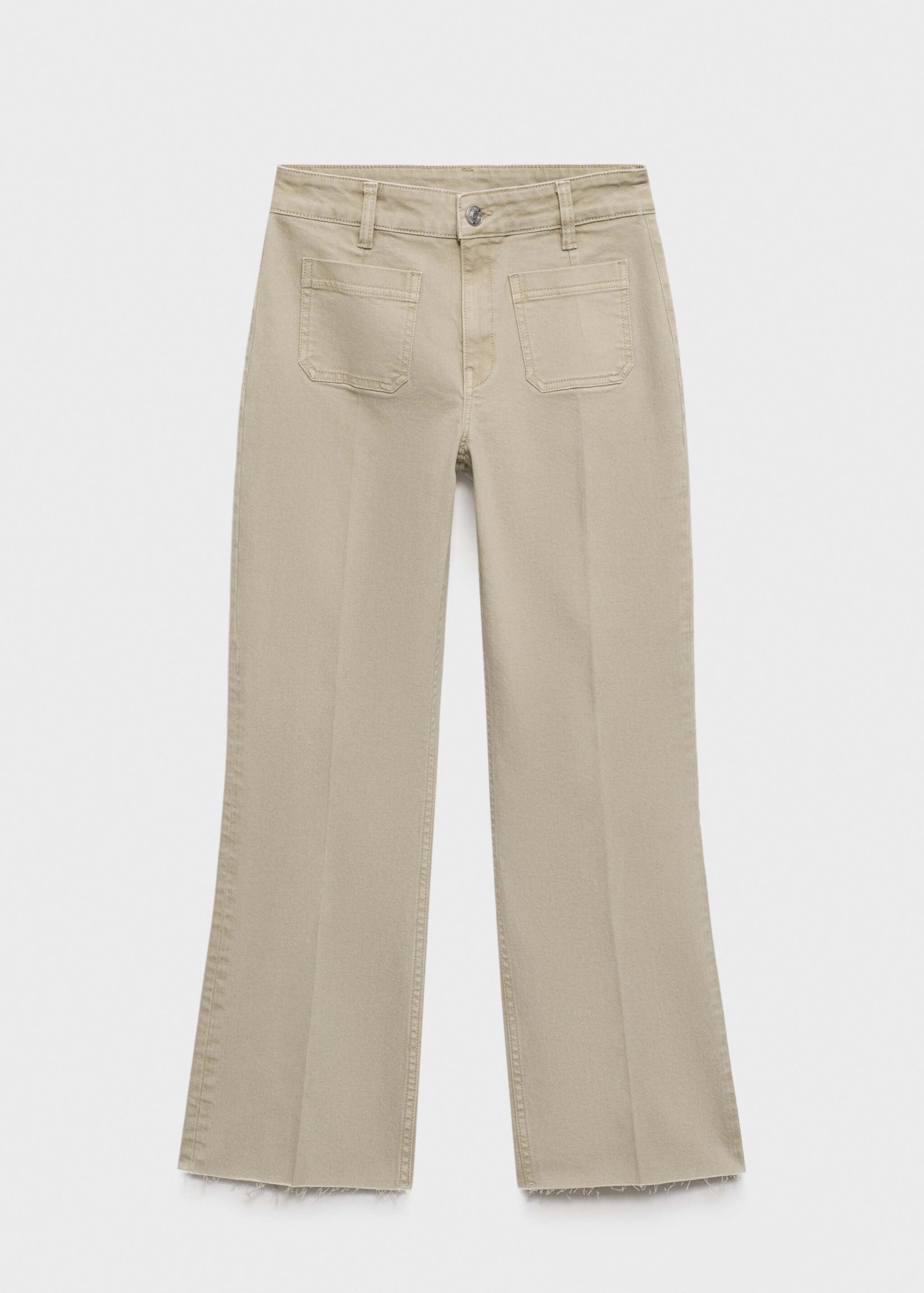 Jeans flare crop bolsillos - Artículo sin modelo