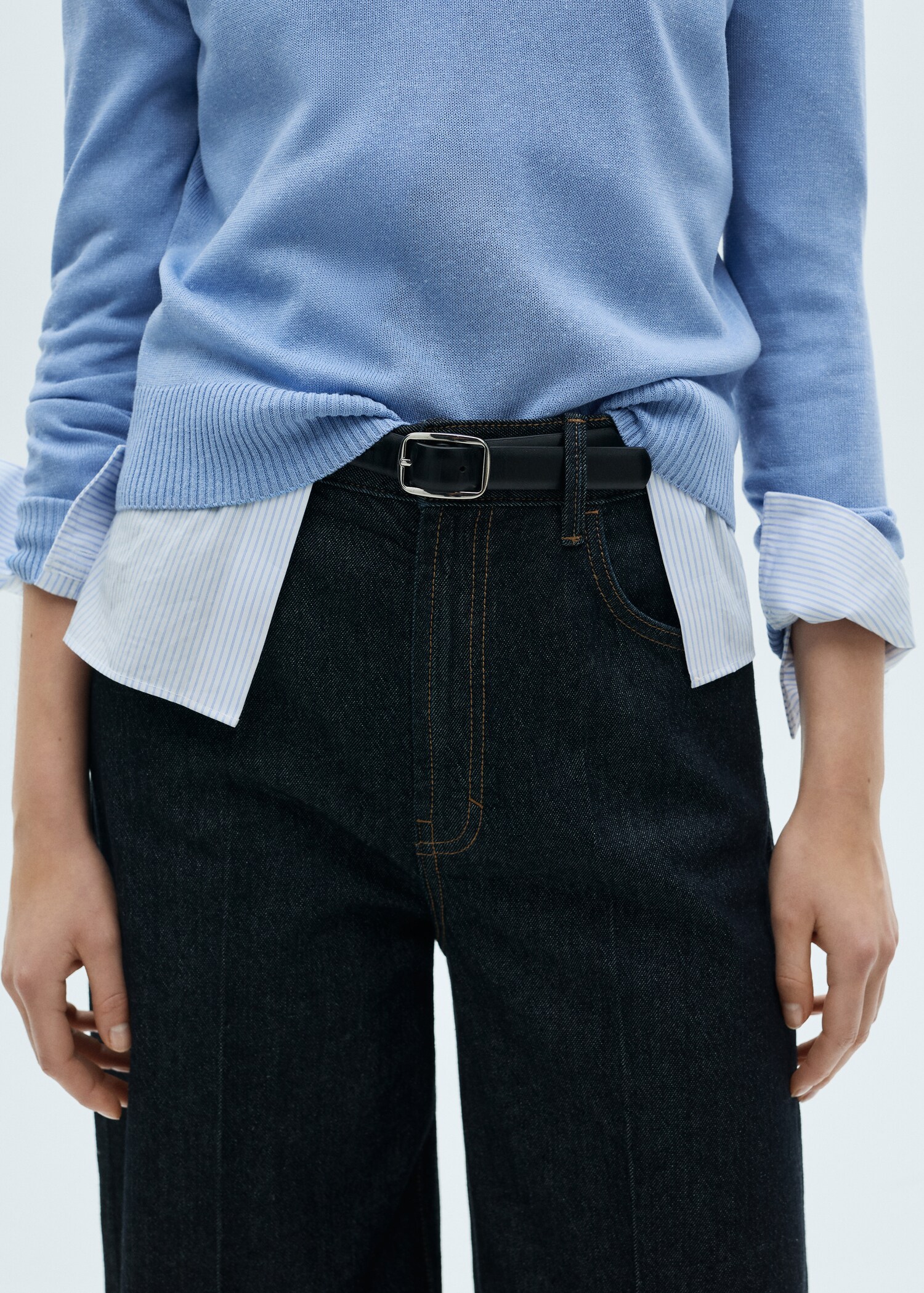 Linen-blend knitted sweater - Details of the article 6