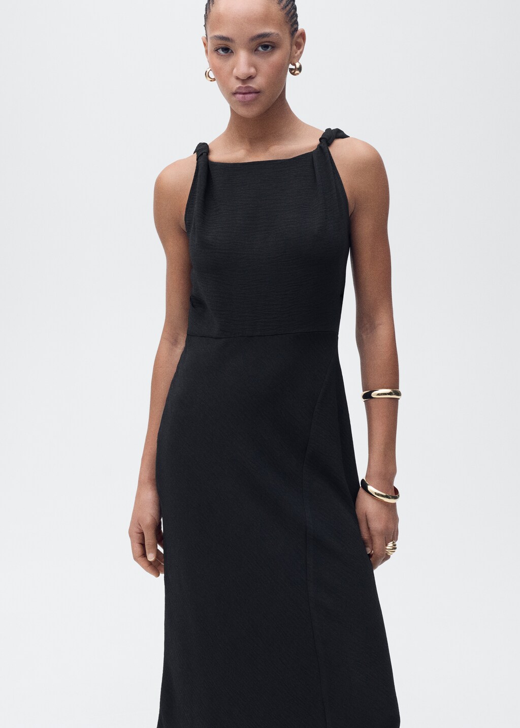 Long asymmetric dress - Women | MANGO Rwanda