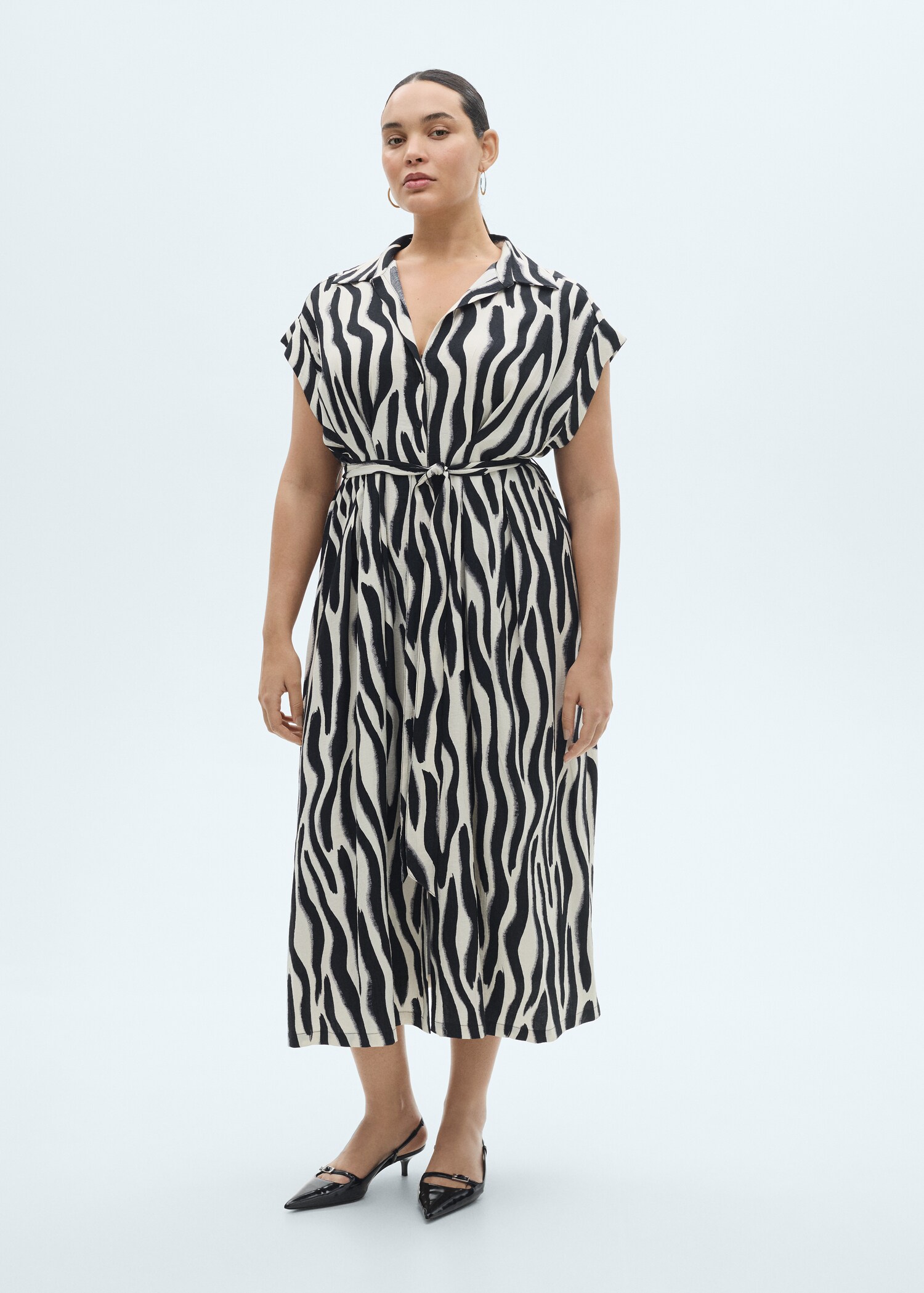 Zebra shirt dress - Details of the article 3