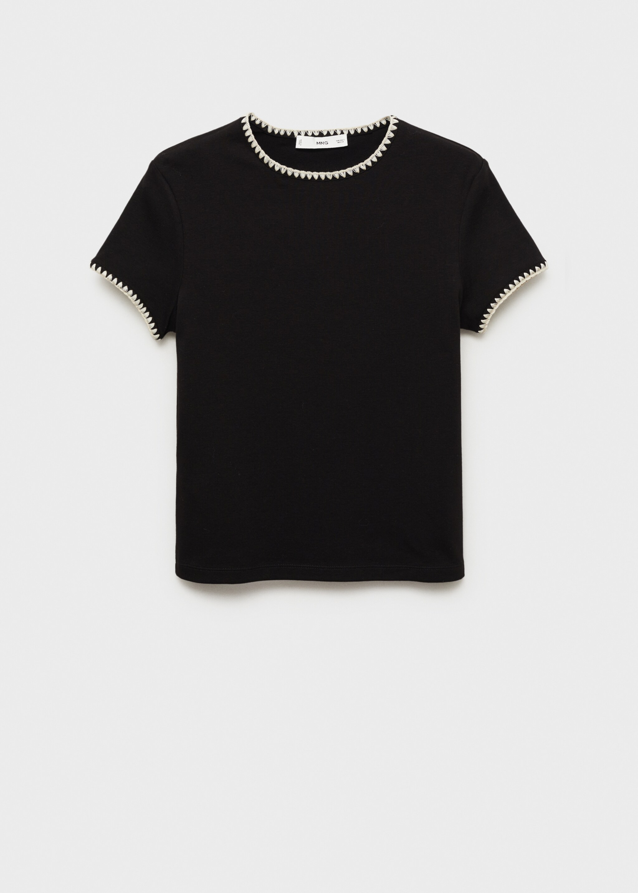 Camiseta algodón ribetes contraste - Artículo sin modelo