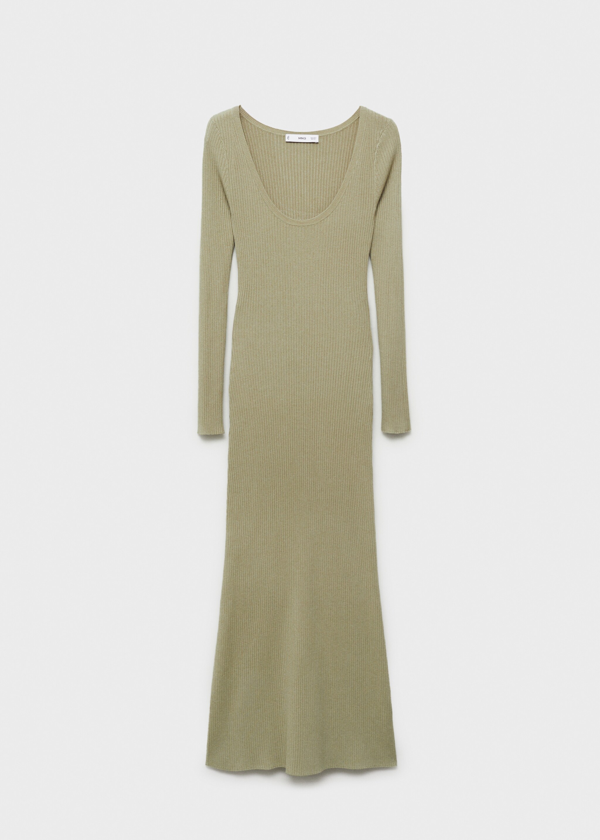 Rib-knit midi-dress - Article without model