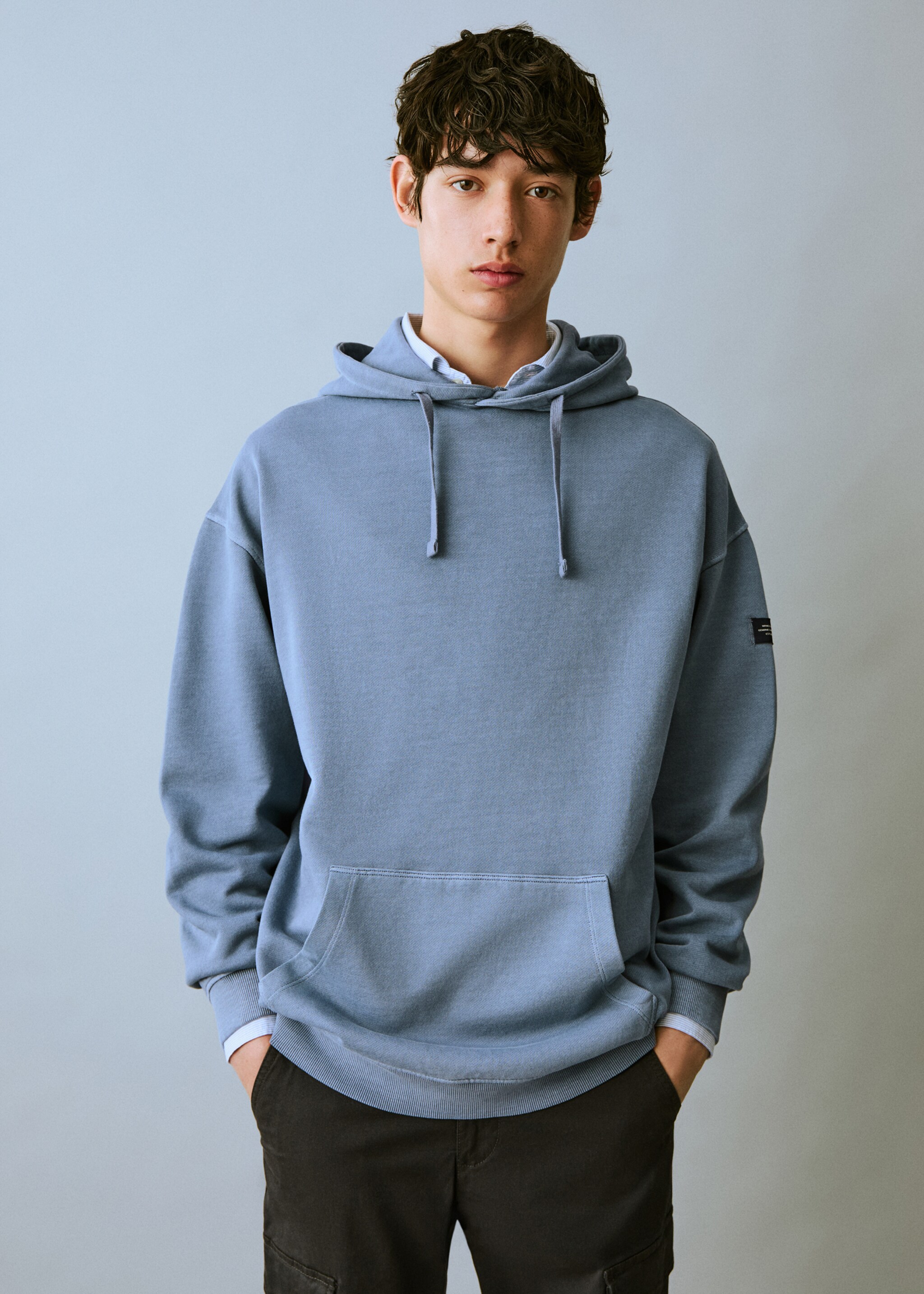 Pocket cotton sweatshirt - Medium plane