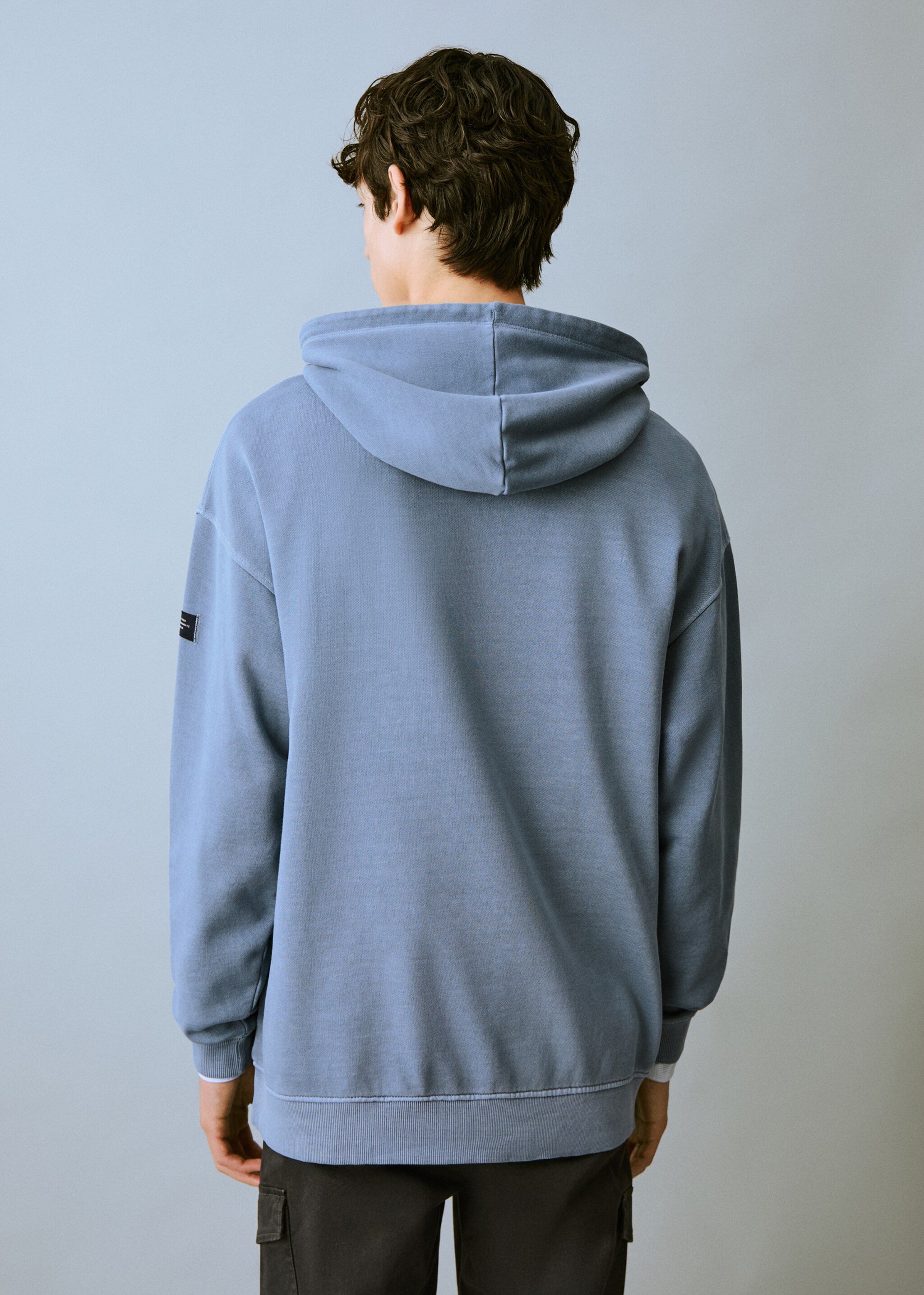 Pocket cotton sweatshirt - Reverse of the article