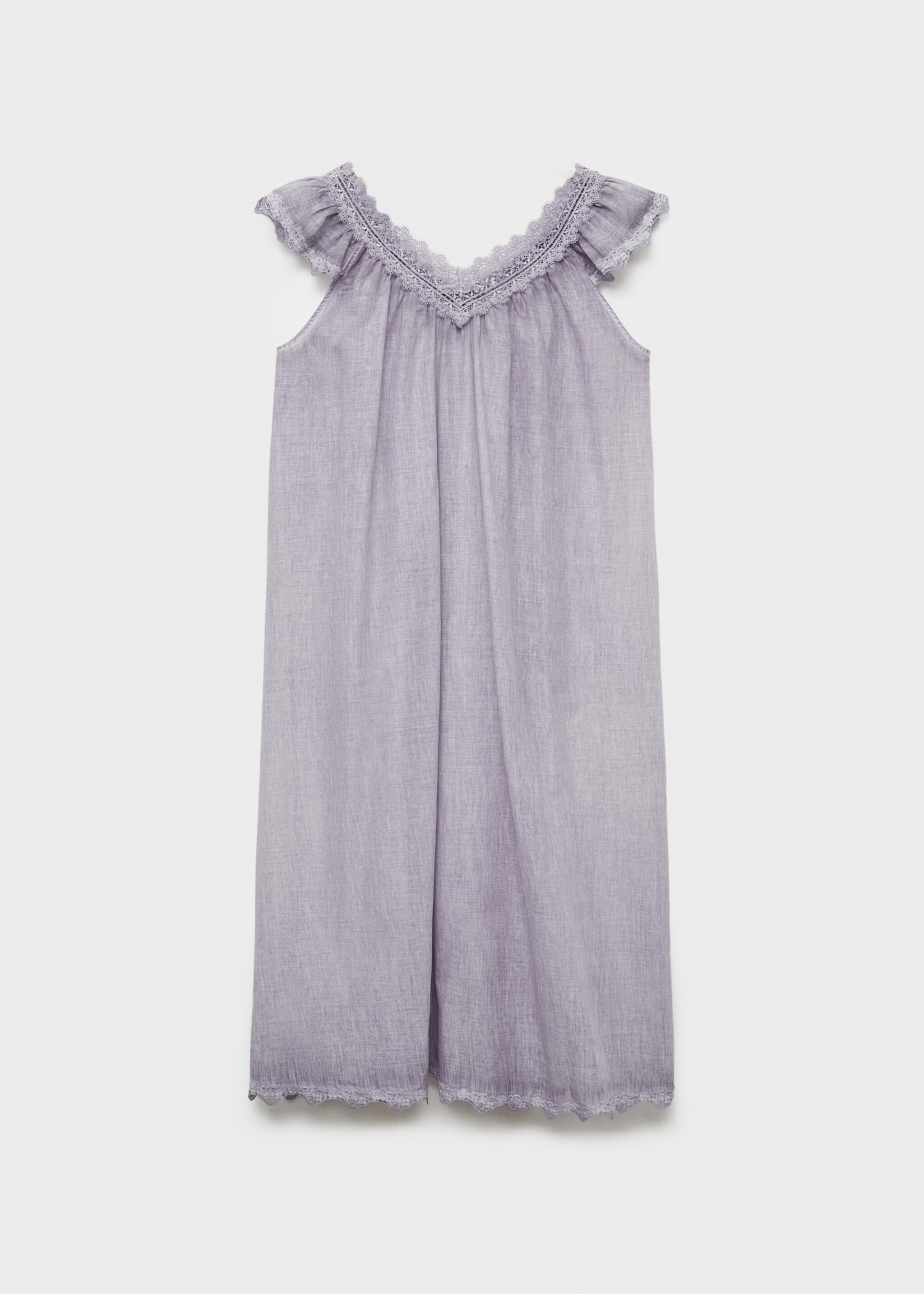 Overdyed lace cotton nightdress - Article without model