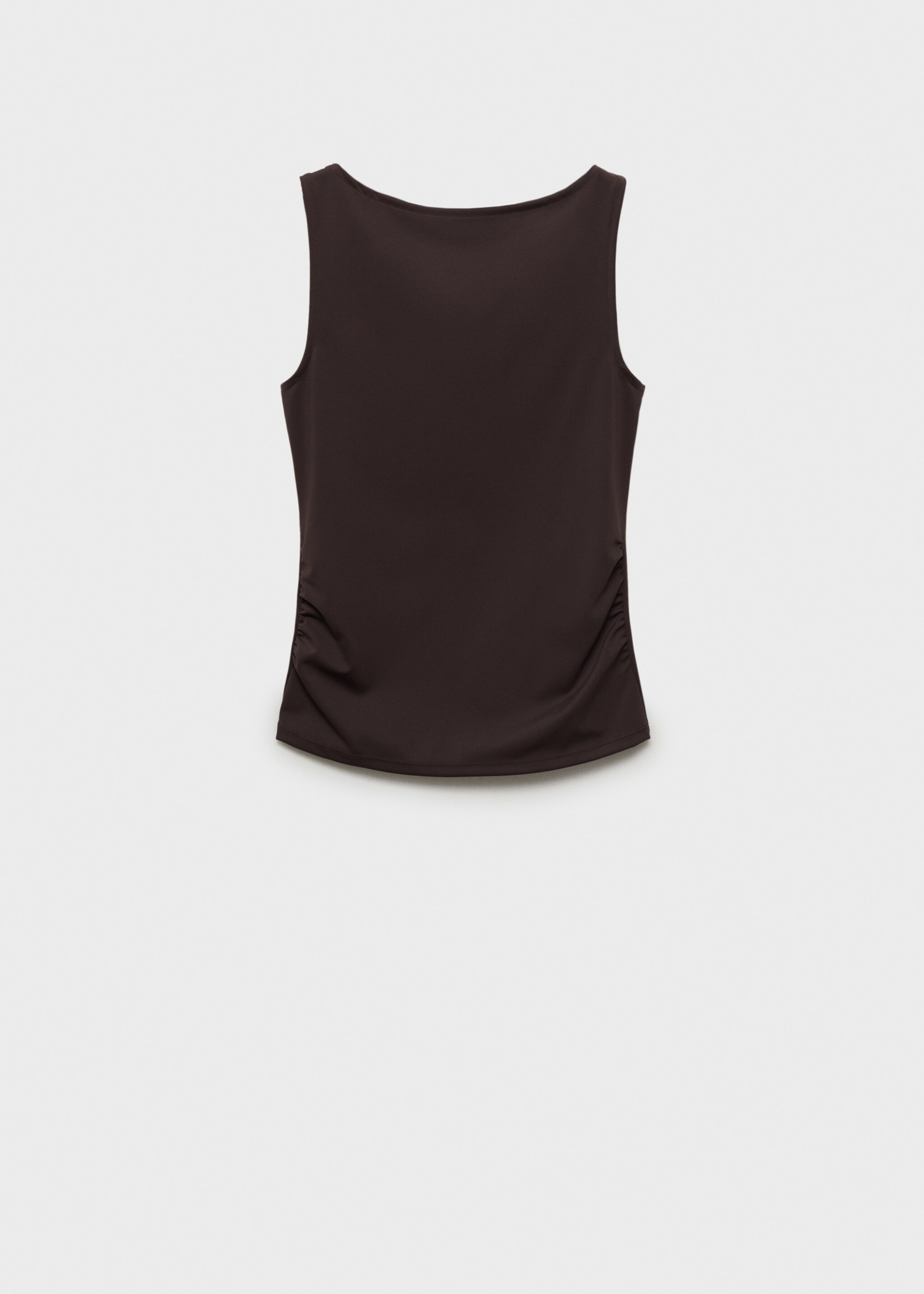 Top cuello barco fruncidos - Artículo sin modelo