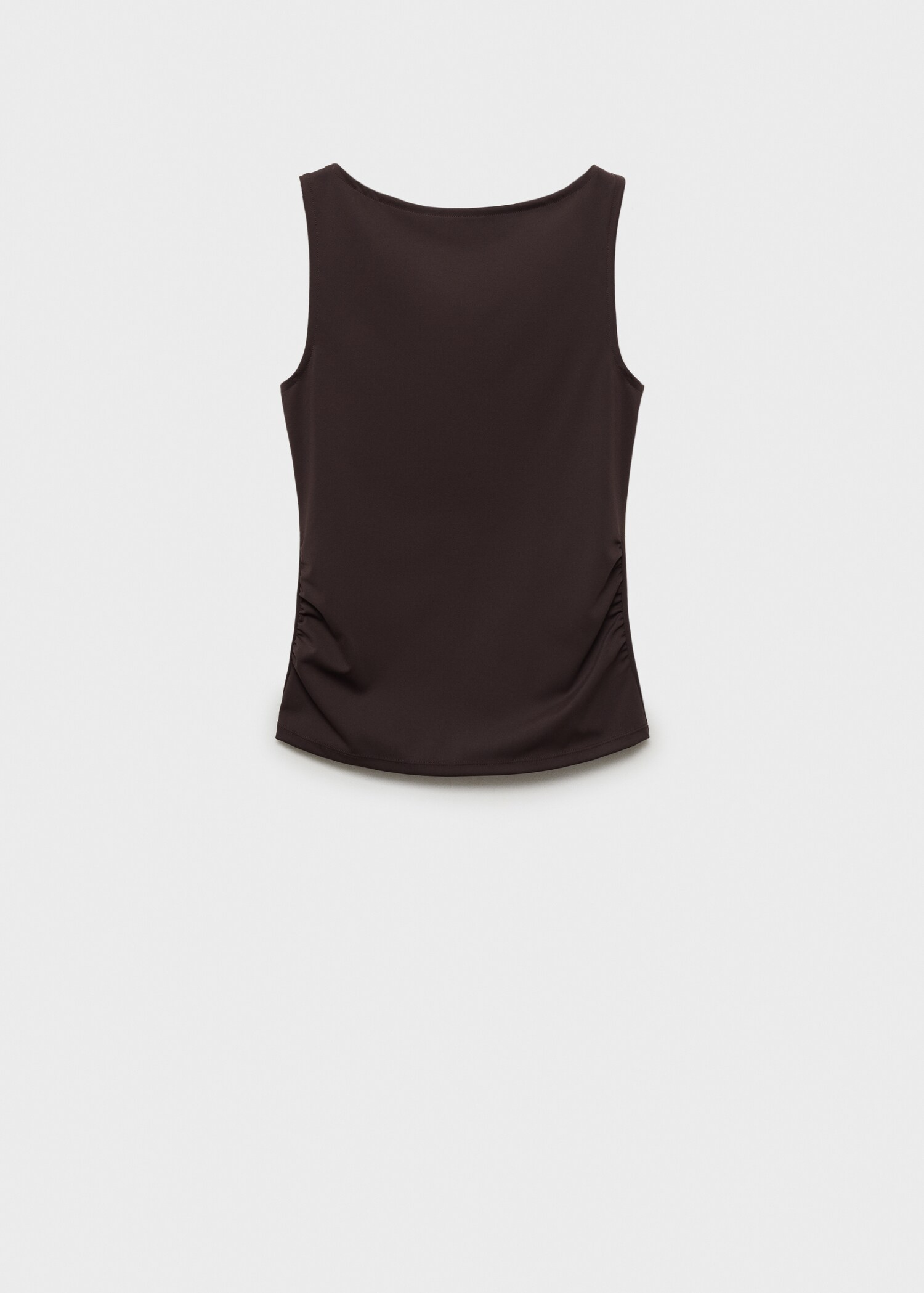 Ruched boat-neck top - Article without model