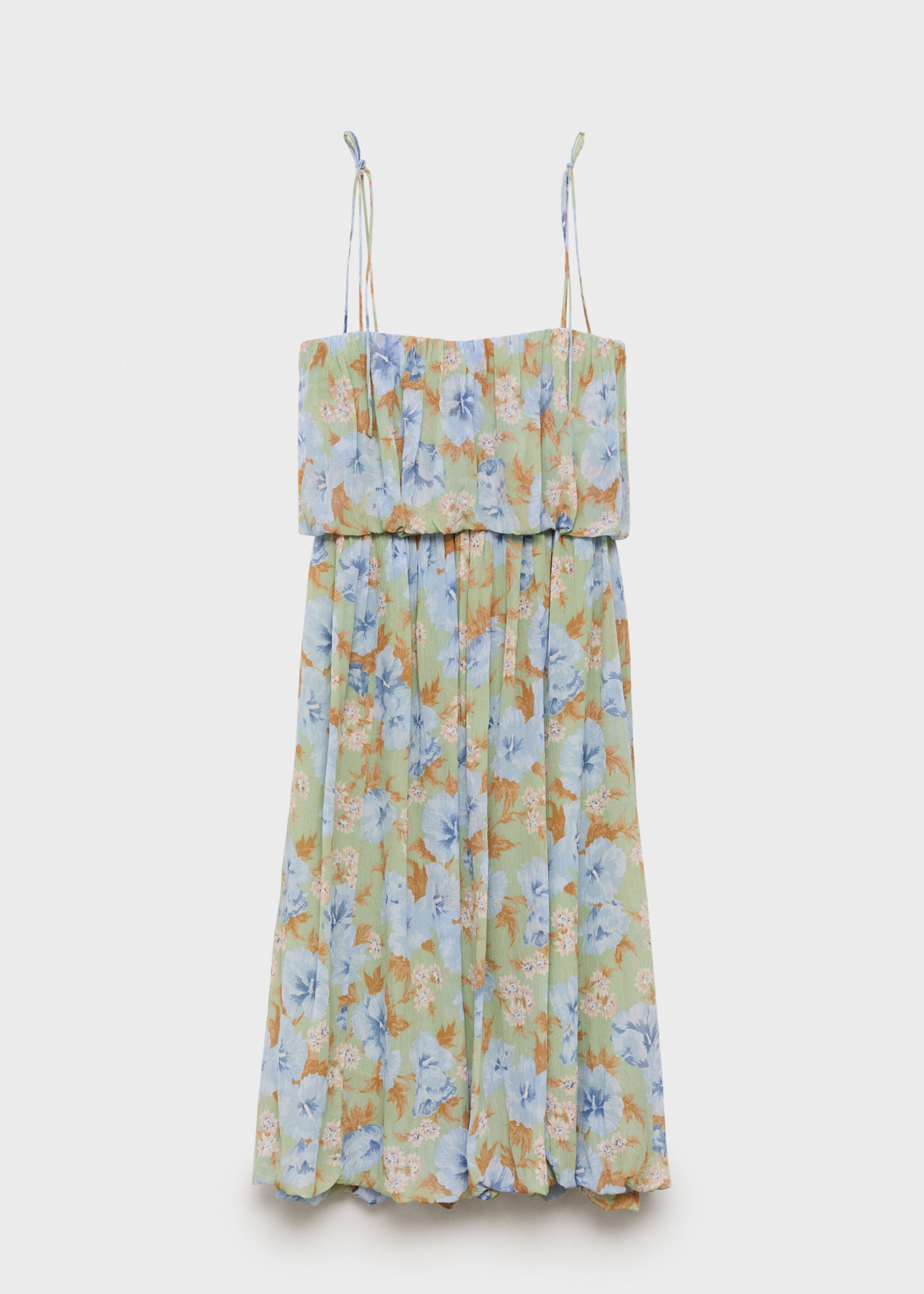 Geblümtes Kleid mit geraffter Taille - Artikel ohne Model