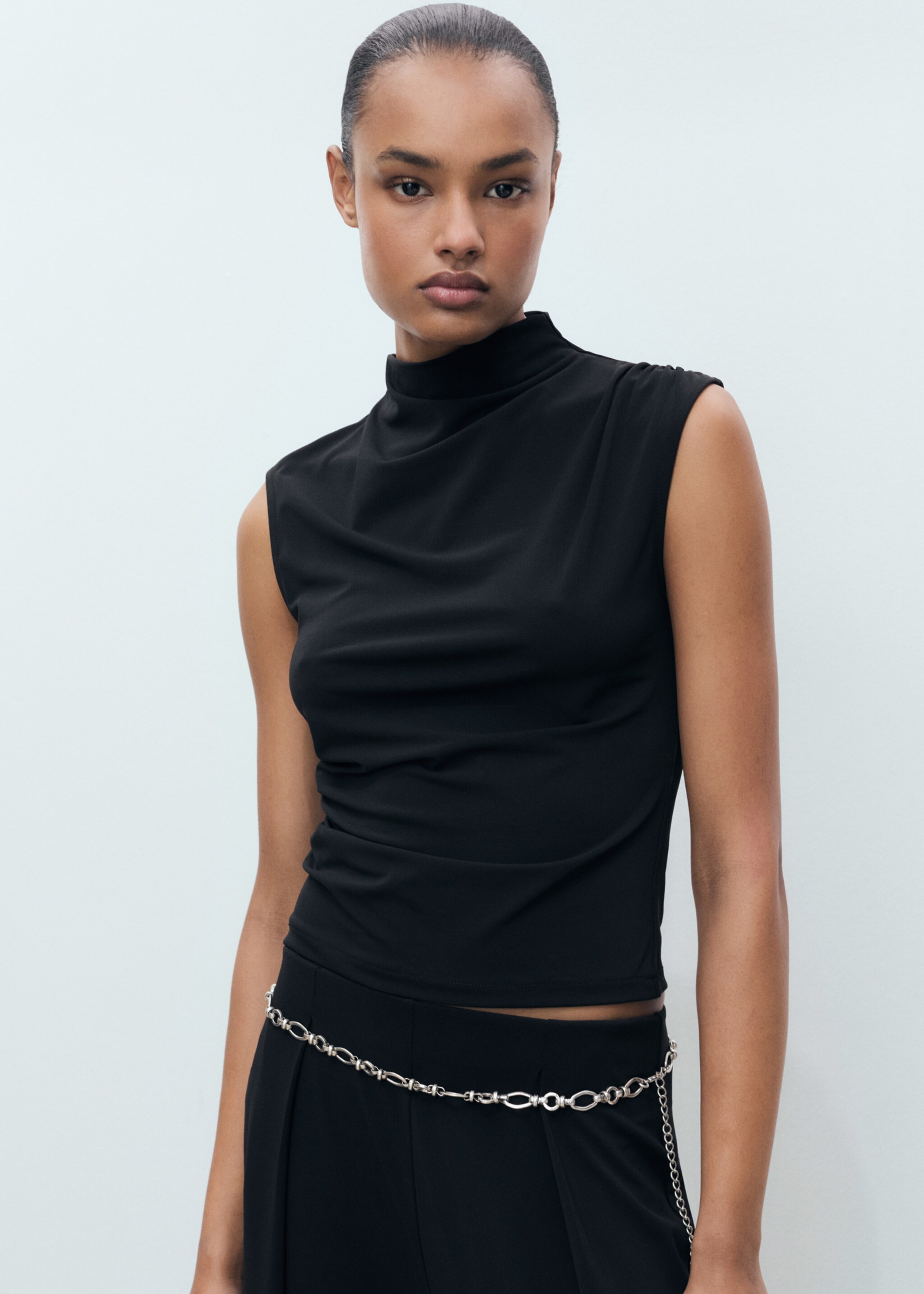 Drapiertes Feinstrick-Top - Detail des Artikels 1