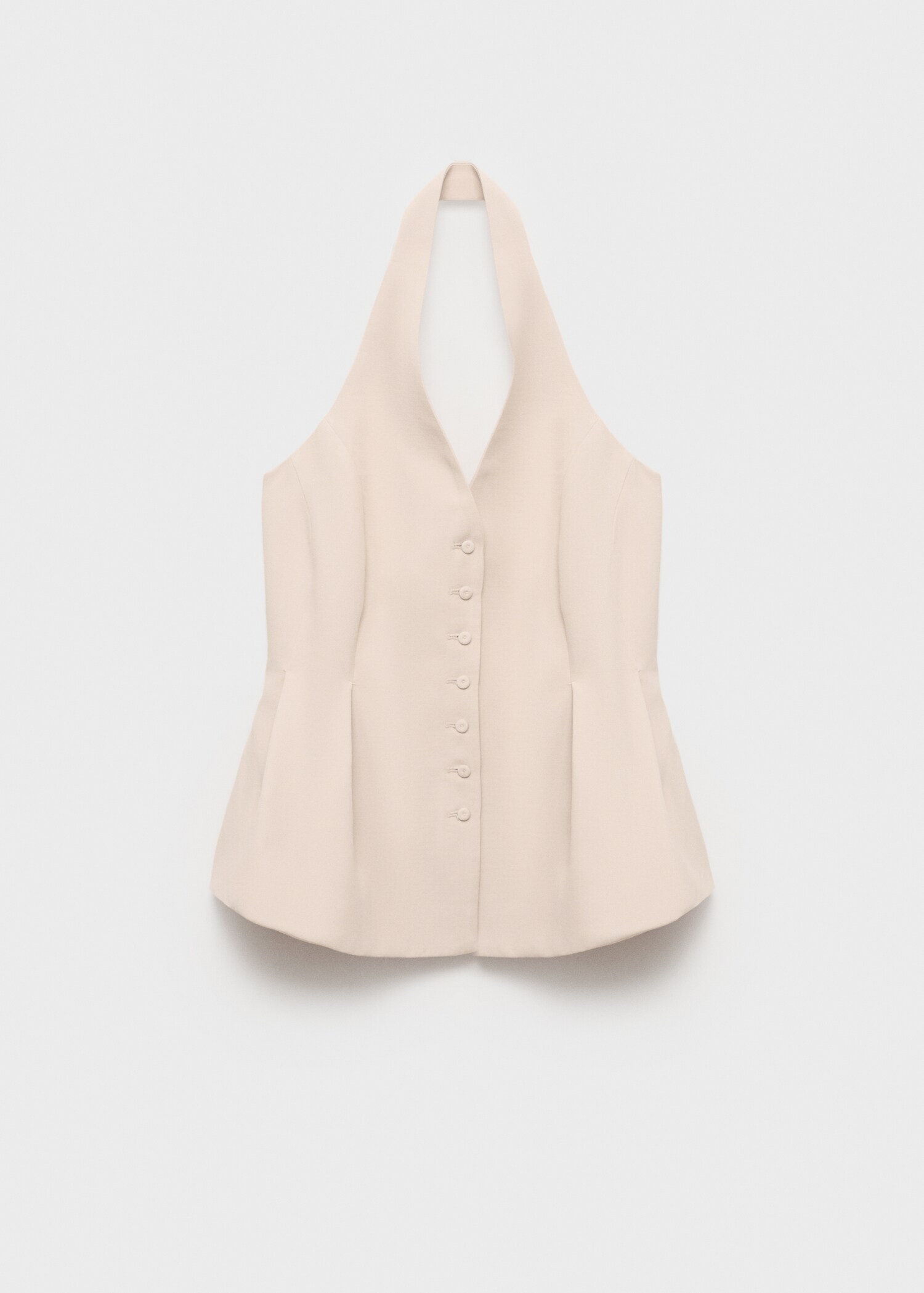 Chaleco cuello halter pinzas - Artículo sin modelo