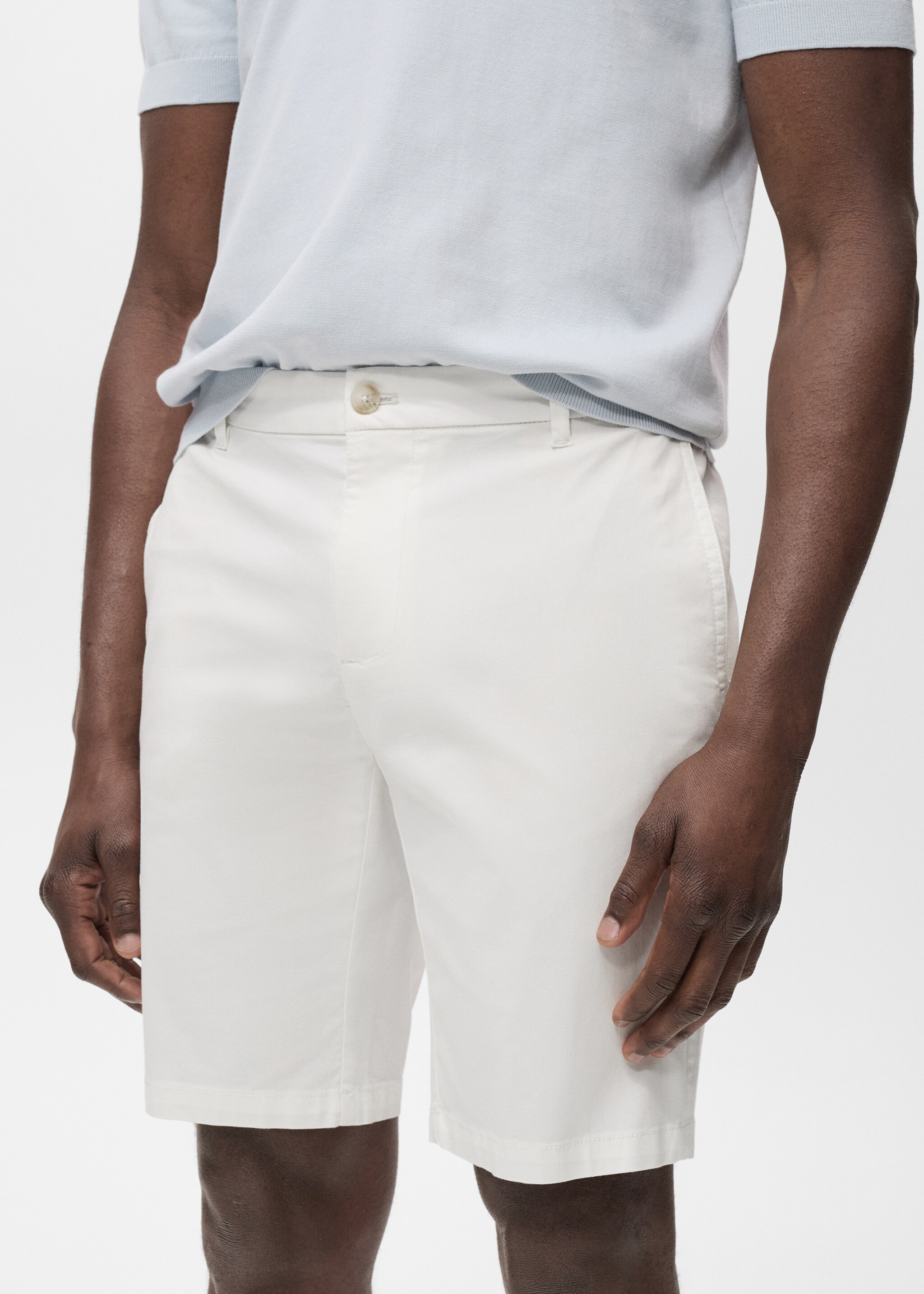 Бермуды slim fit из хлопка - Деталь изделия 1