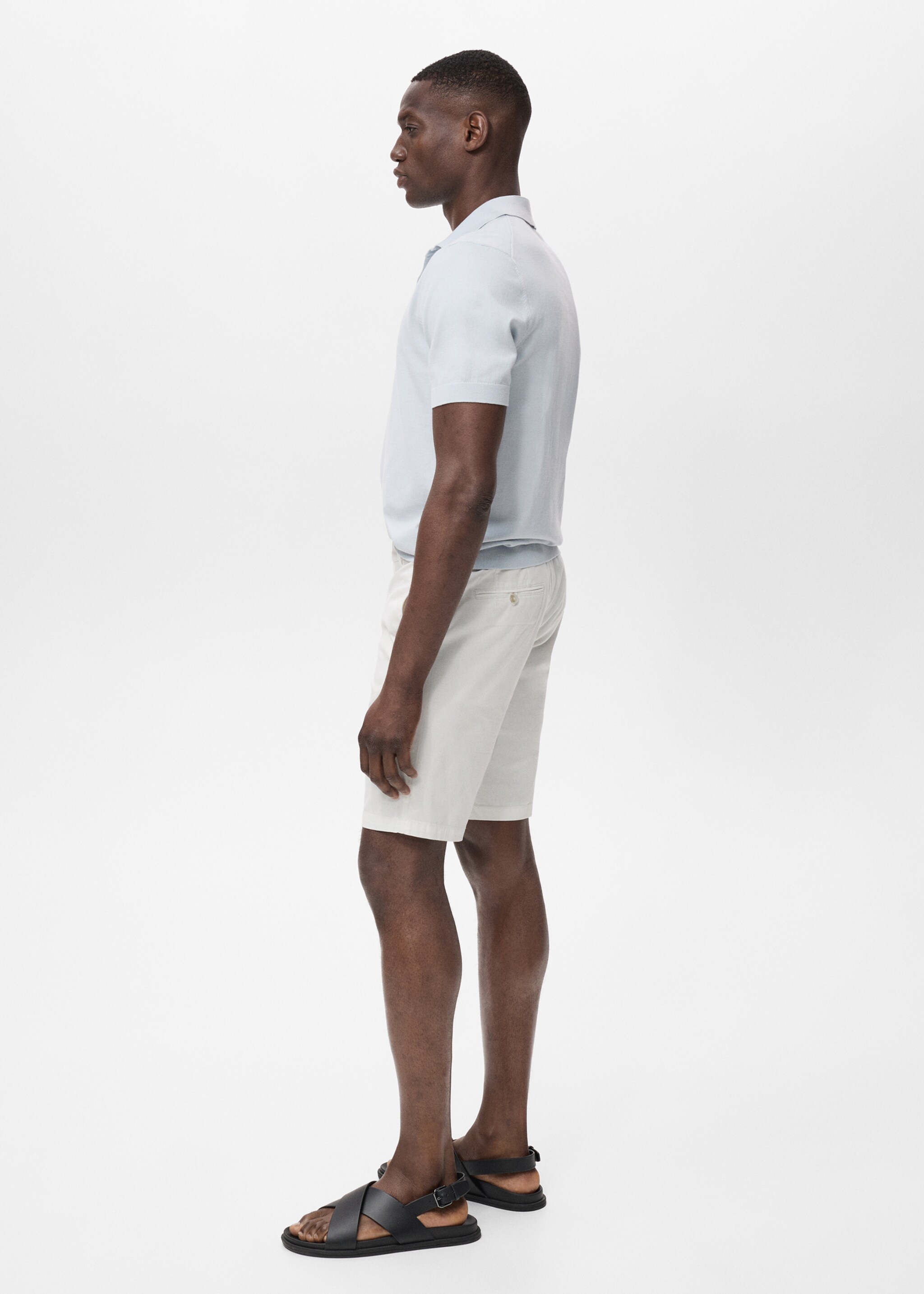 Бермуды slim fit из хлопка - Деталь изделия 6