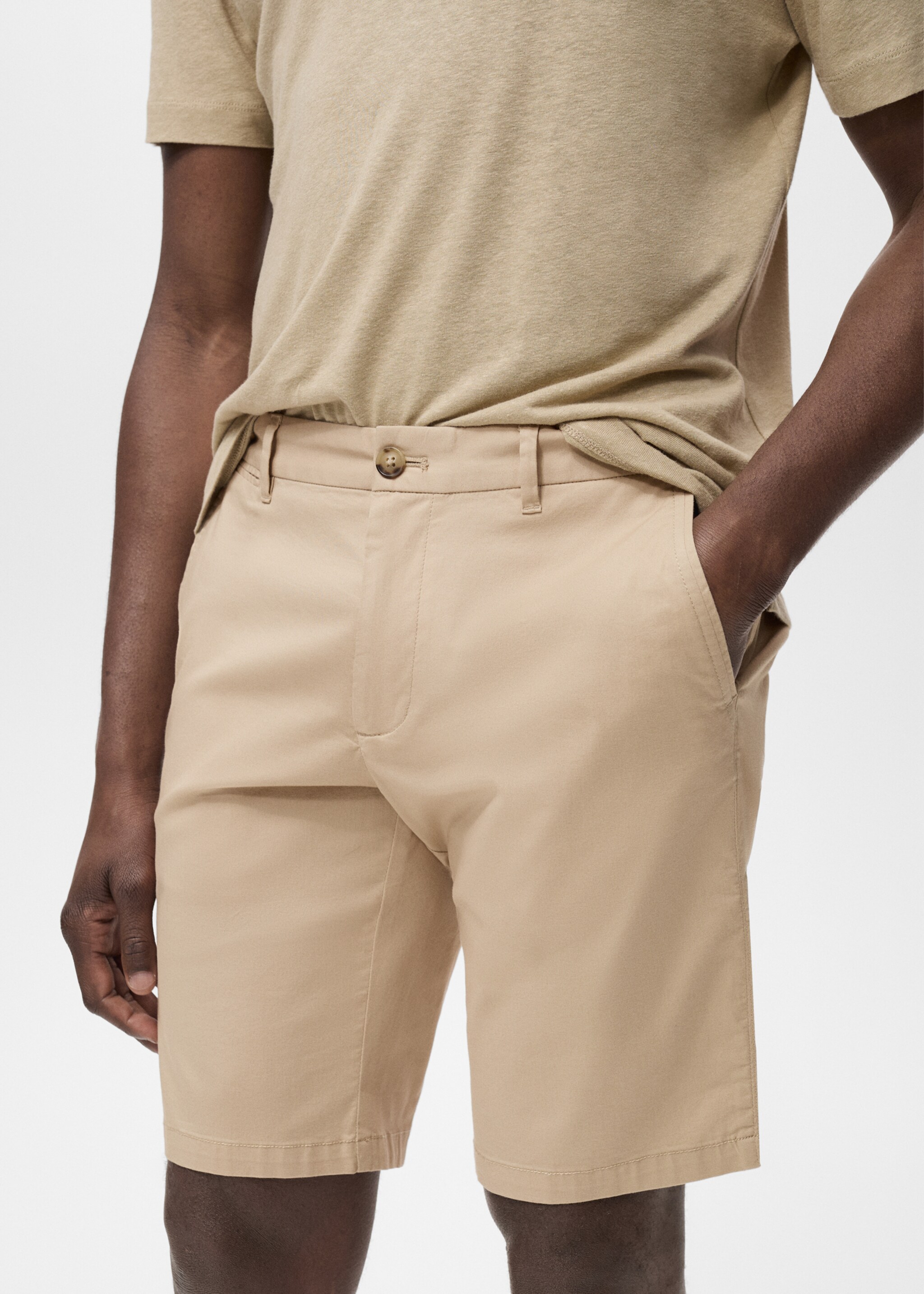Bermuda slim-fit chino coton - Détail de l'article 1