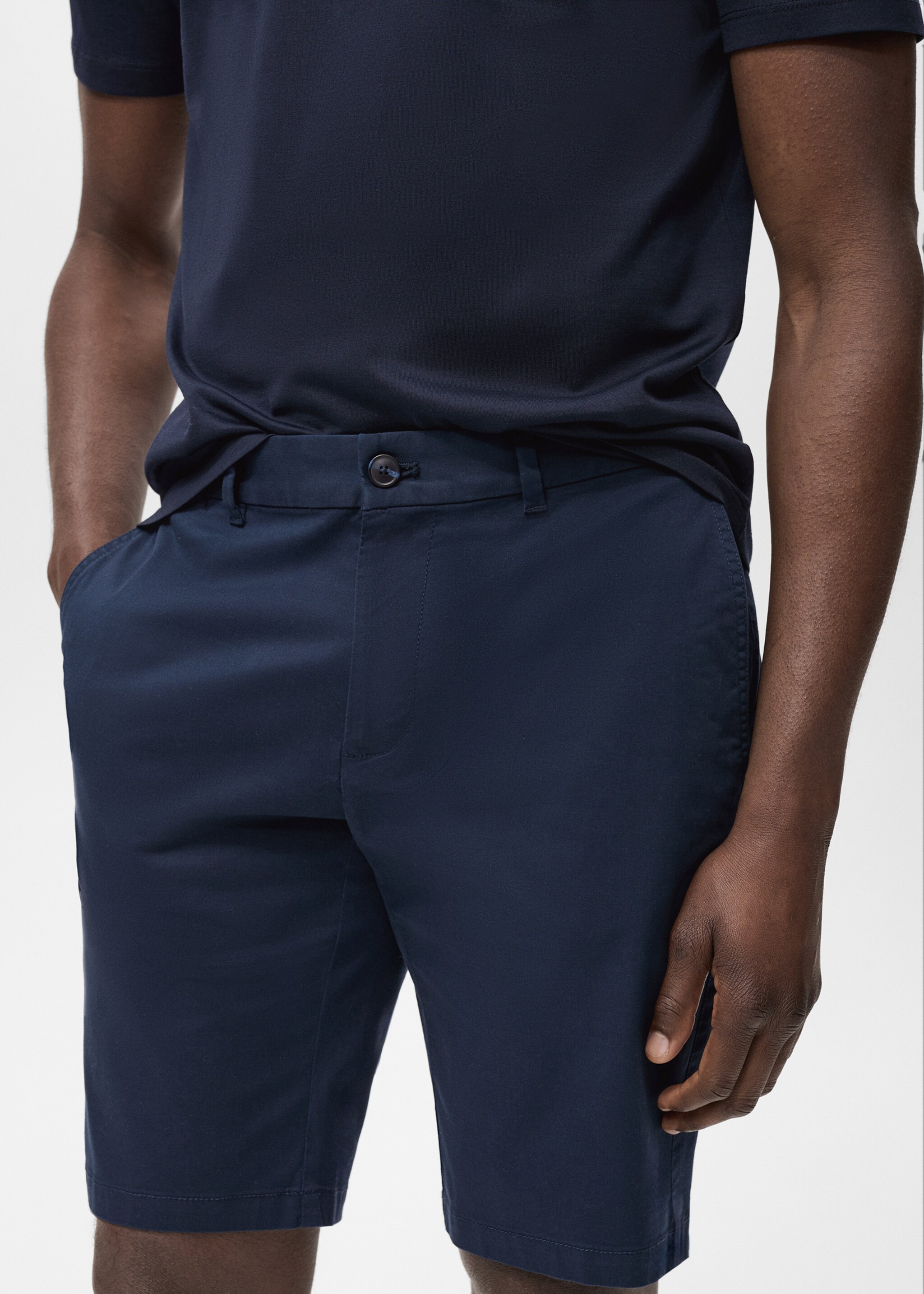 Bermuda slim-fit chino coton - Détail de l'article 1