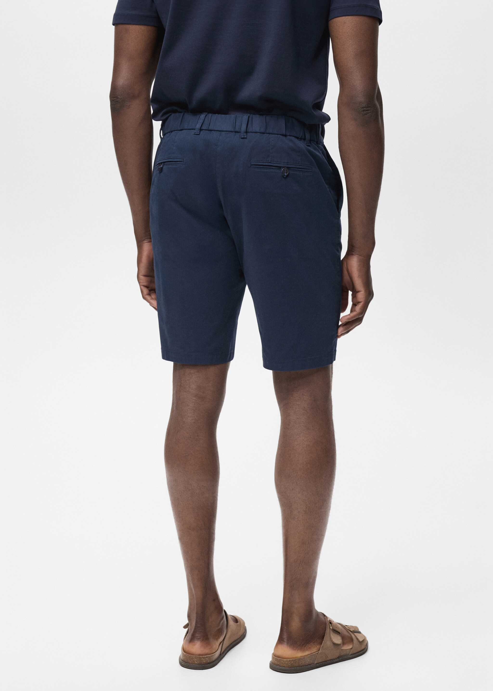 Bermuda slim-fit chino coton - Verso de l’article