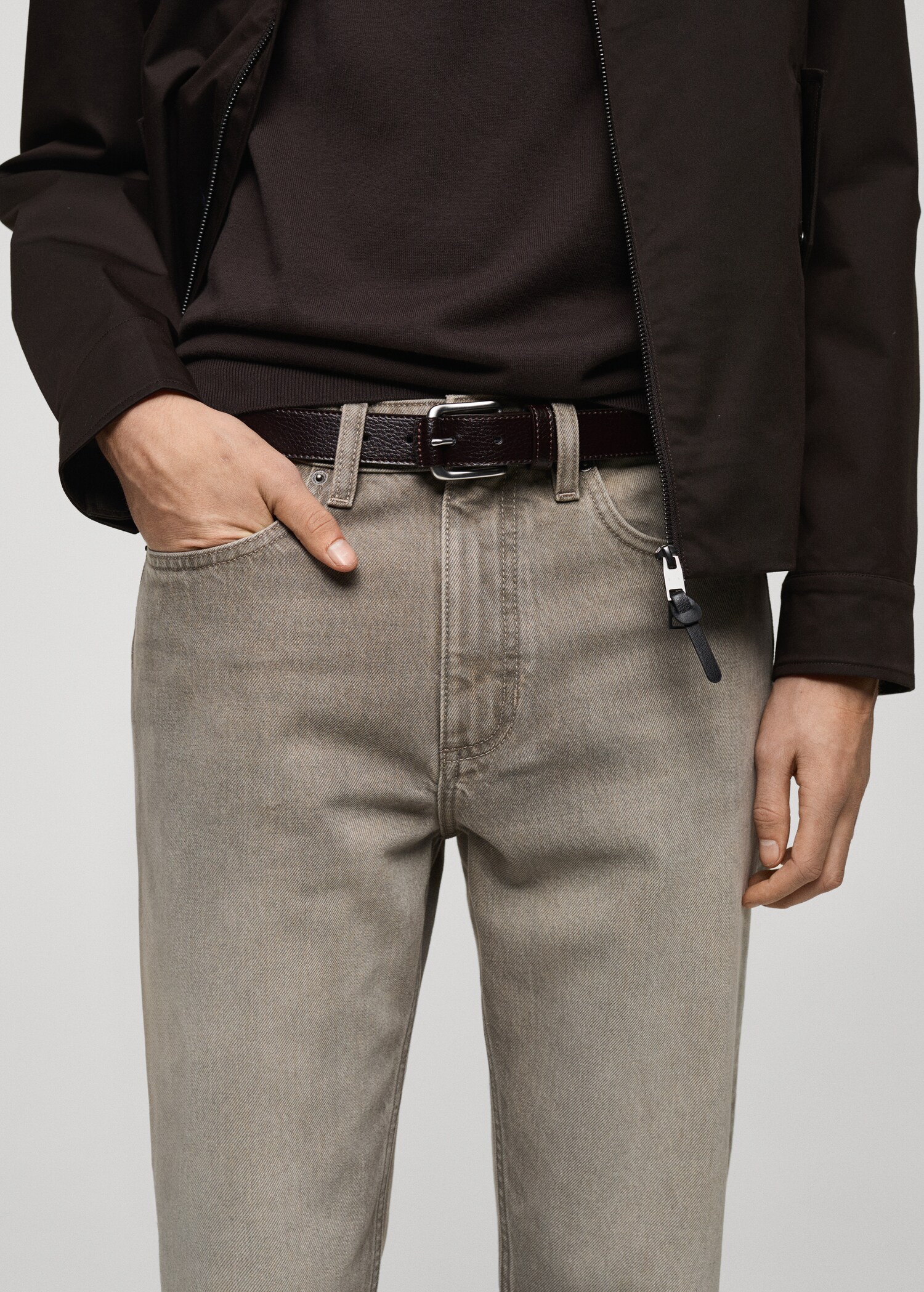 Cropped carrot-fit jeans - Detail van het artikel 1