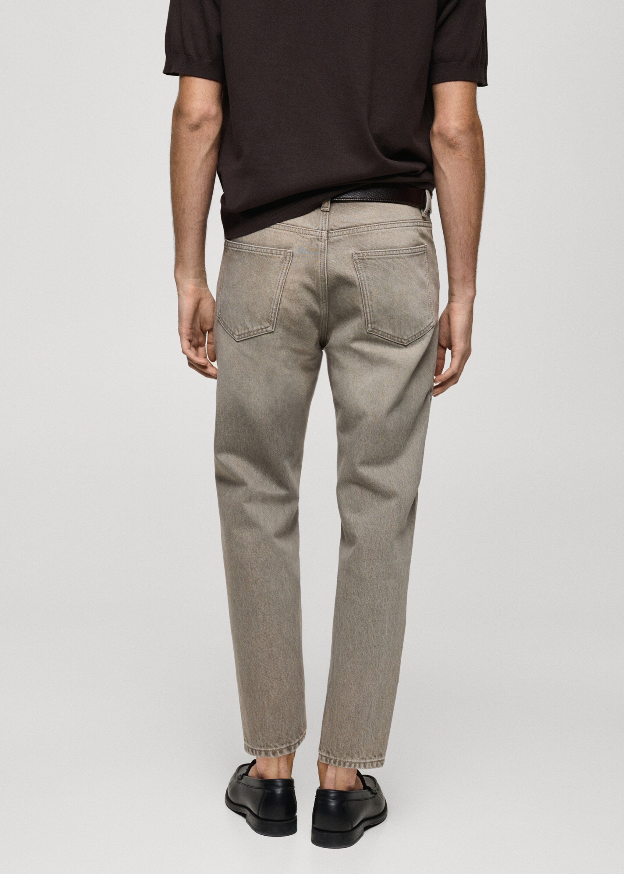 Cropped carrot-fit jeans - Achterkant van het artikel