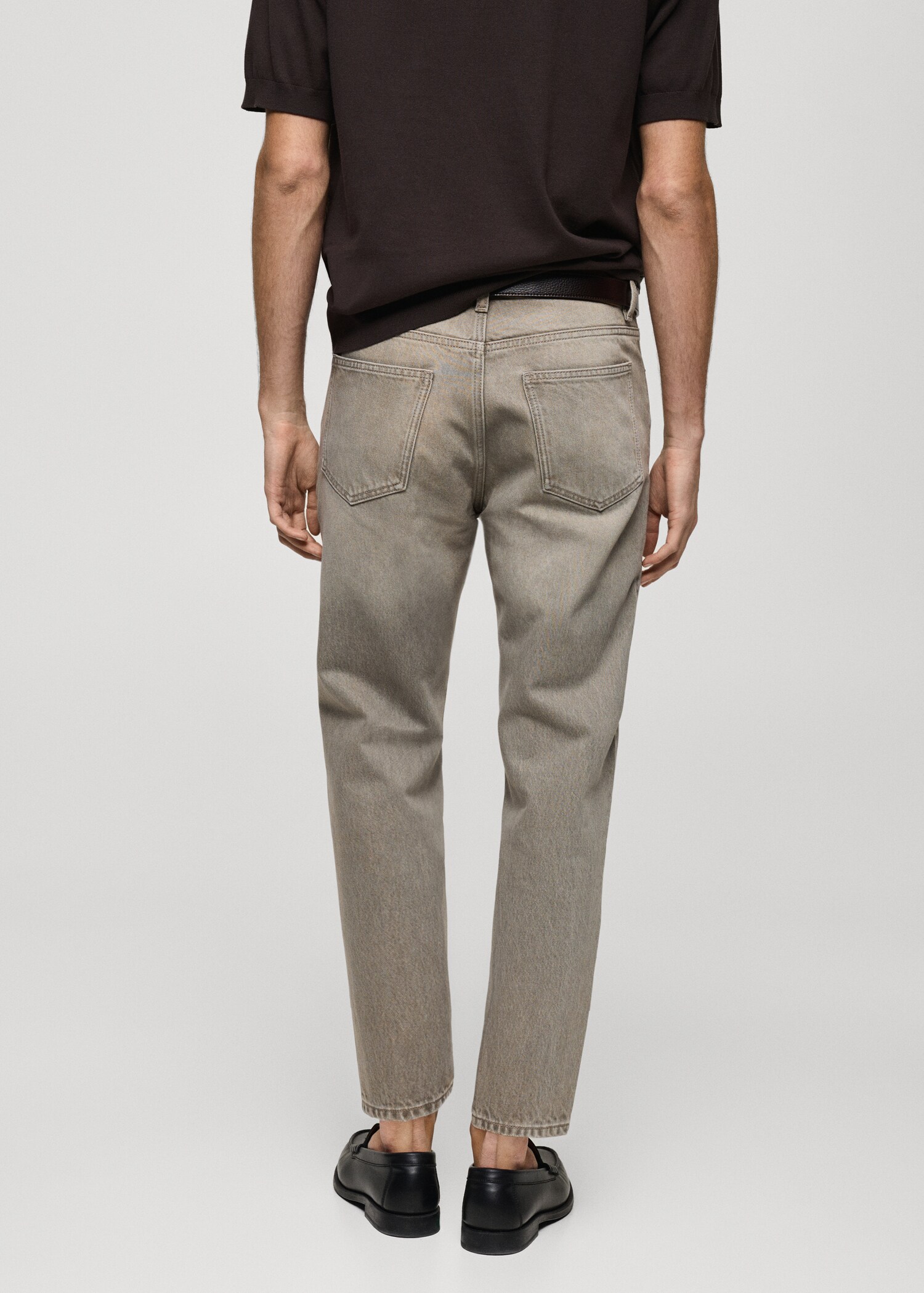 Cropped carrot-fit jeans - Achterkant van het artikel