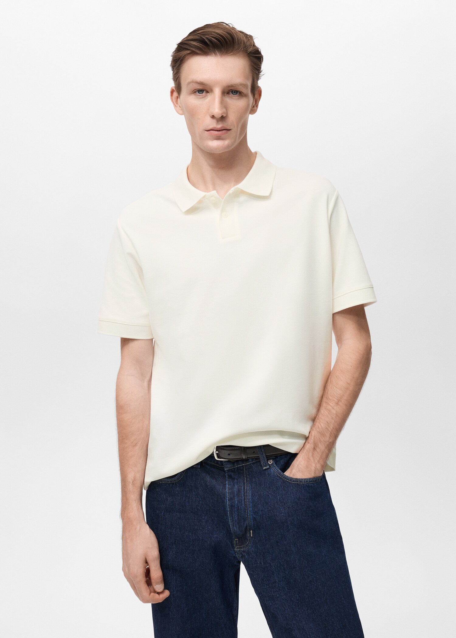 Polo maille structure - Plan moyen