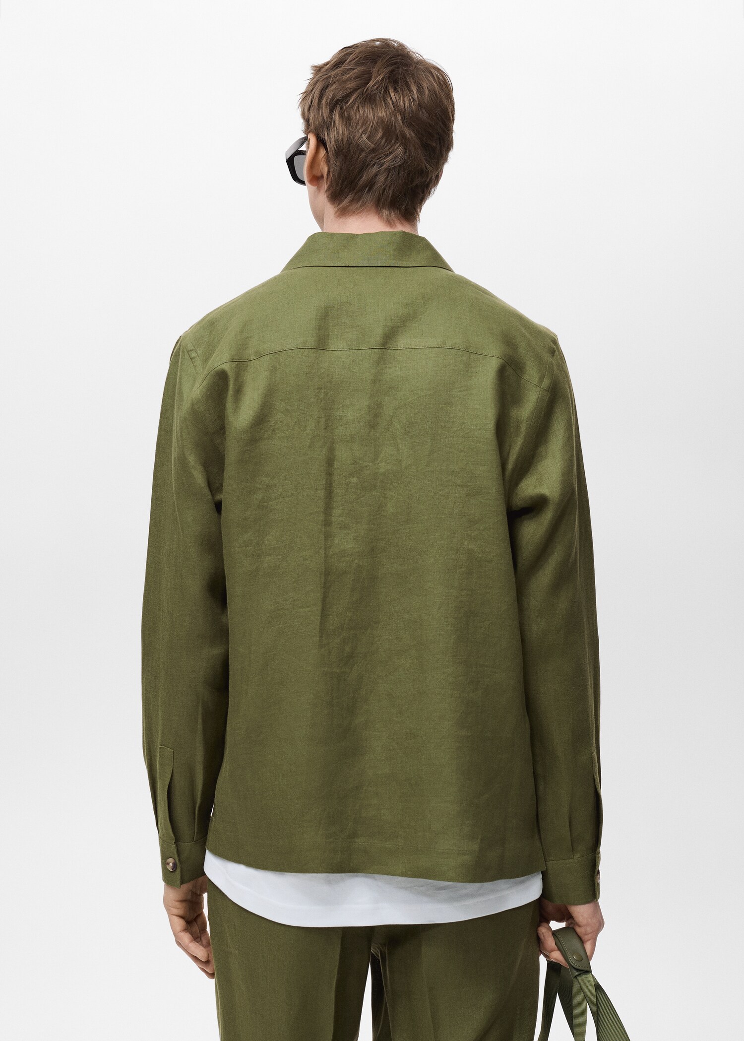 Surchemise 100 % lin poches - Verso de l’article