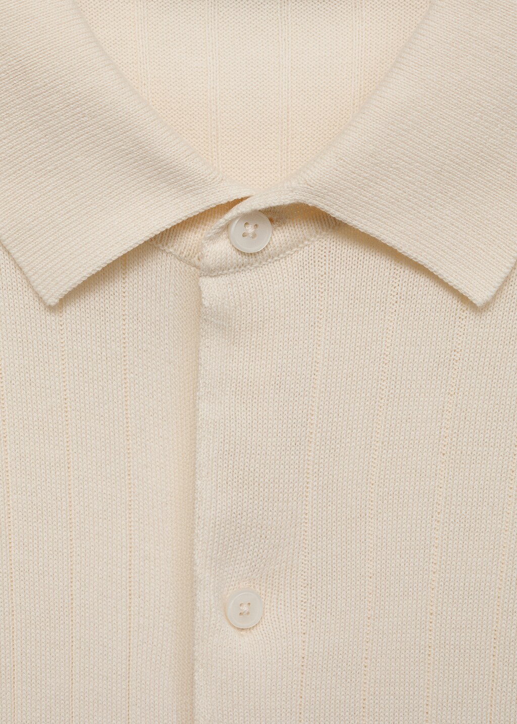 Fine ribbed knit shirt - Men | MANGO USA