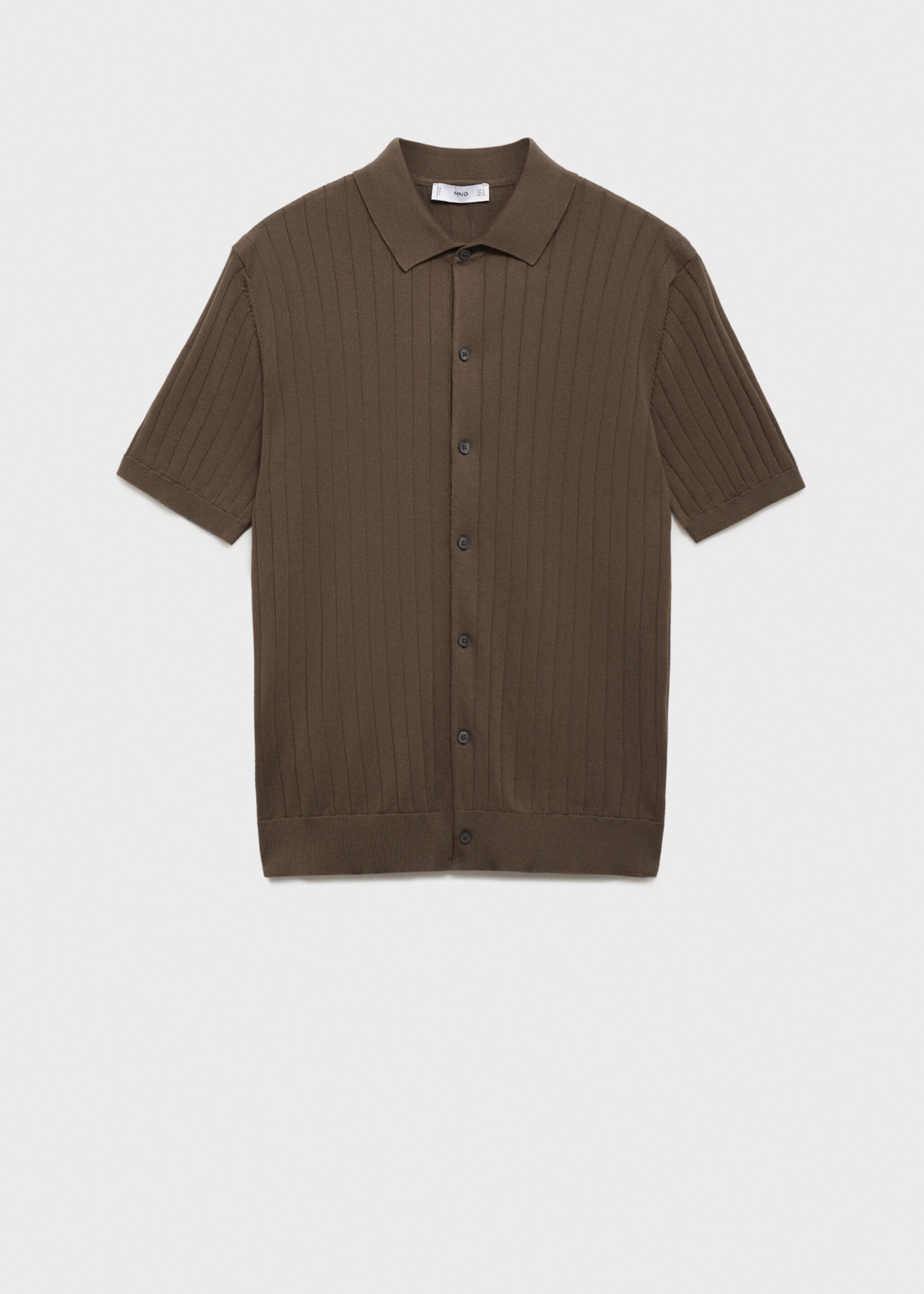 Chemise maille côtelée fine - Article sans modèle