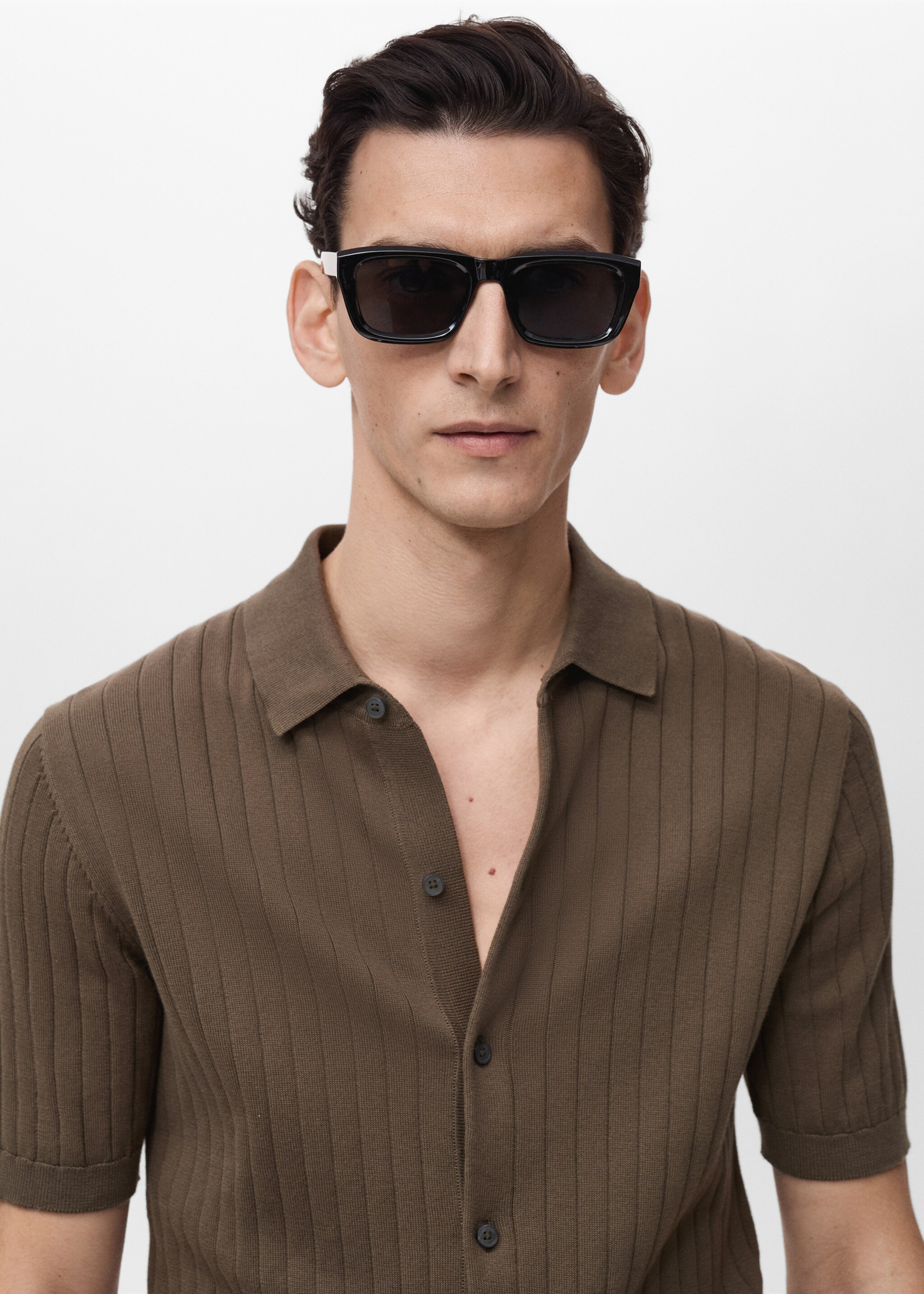Chemise maille côtelée fine - Détail de l'article 1