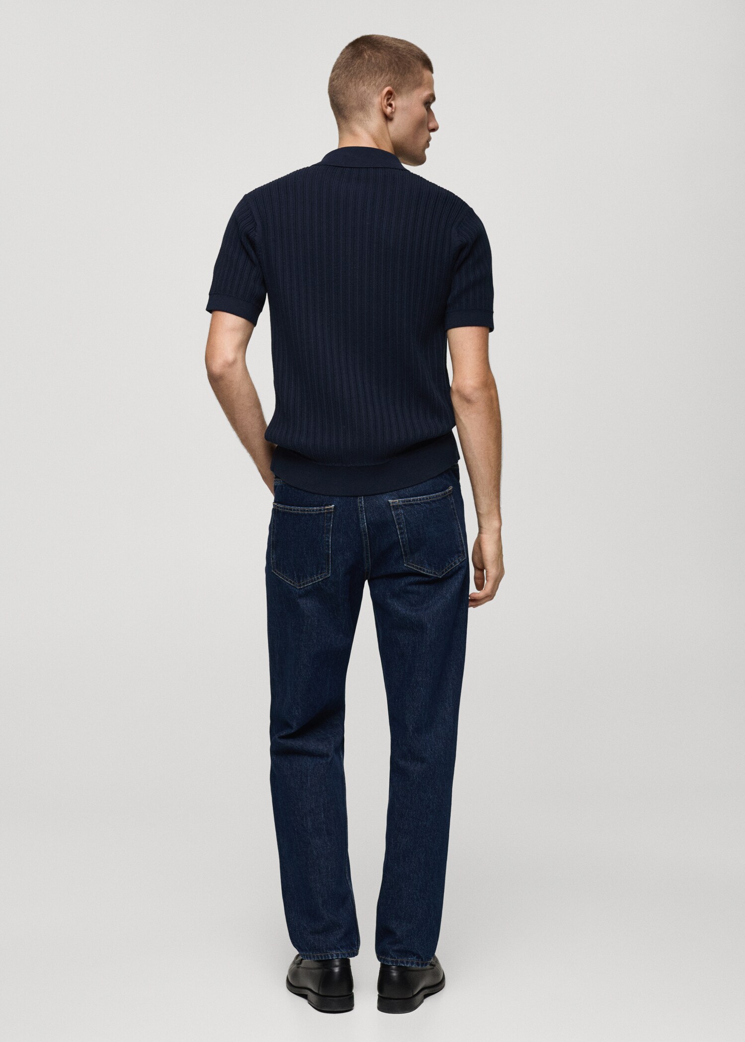 100% cotton shirt structure - Reverse of the article