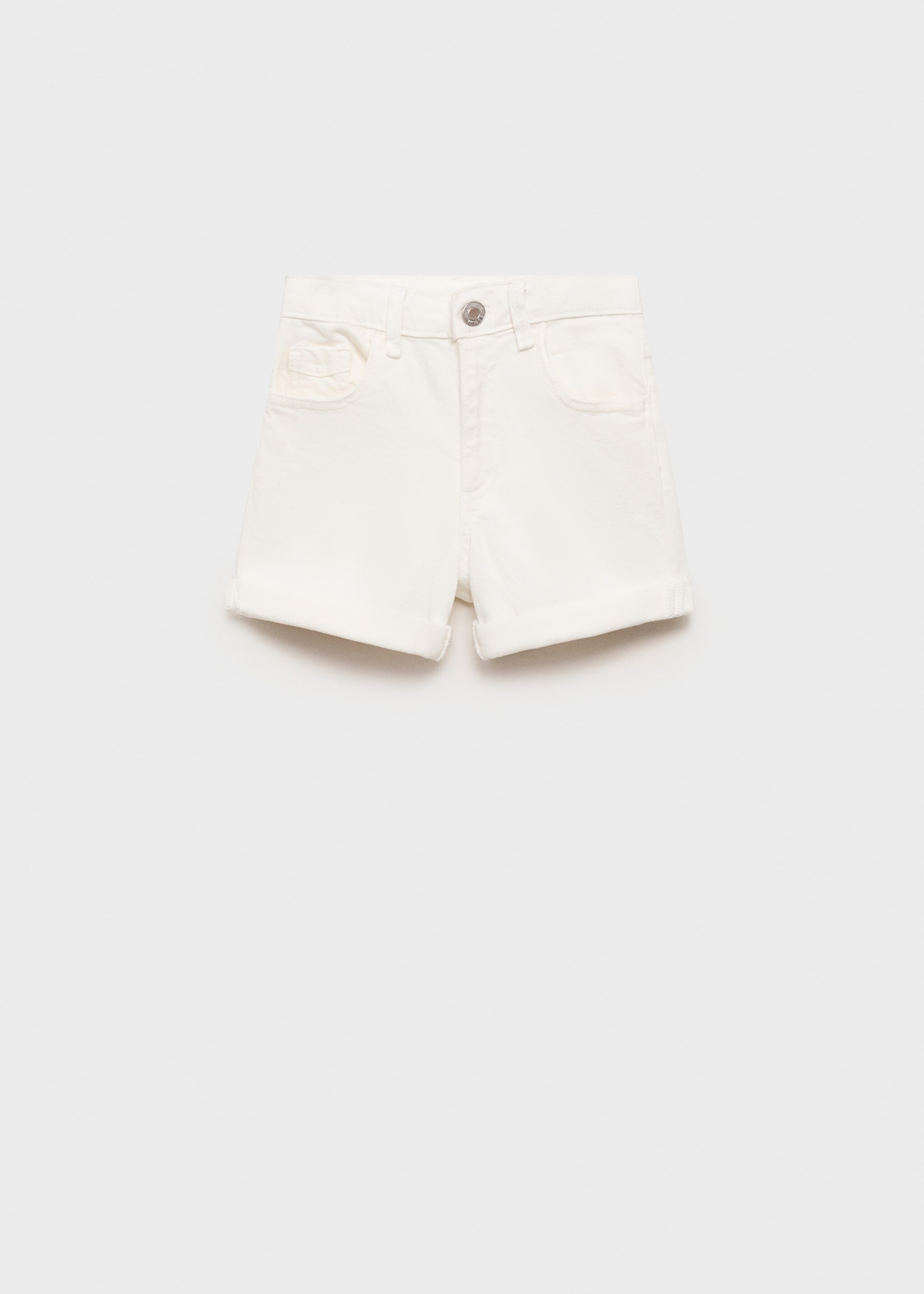 Straight-fit denim shorts - Article without model