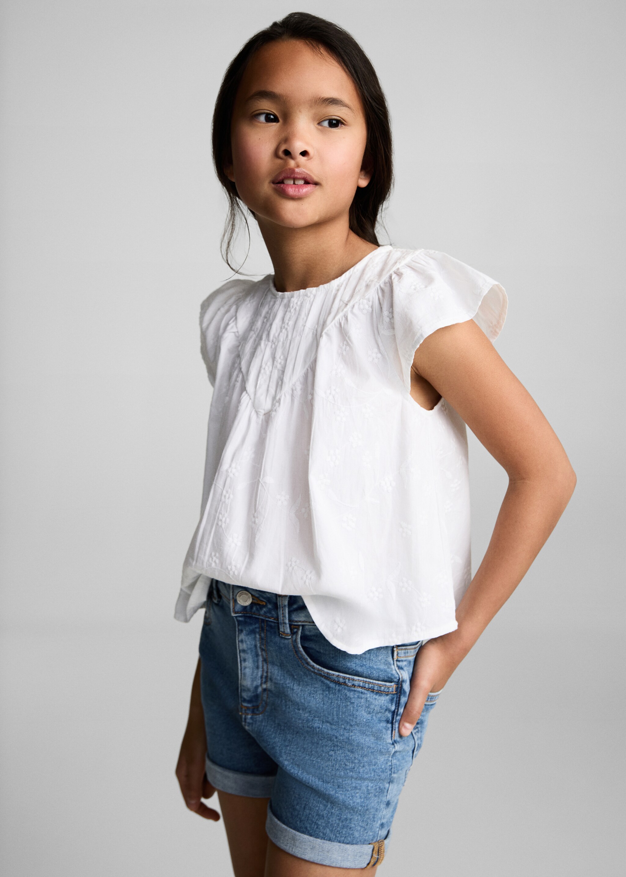 Short denim dritti - Piano medio
