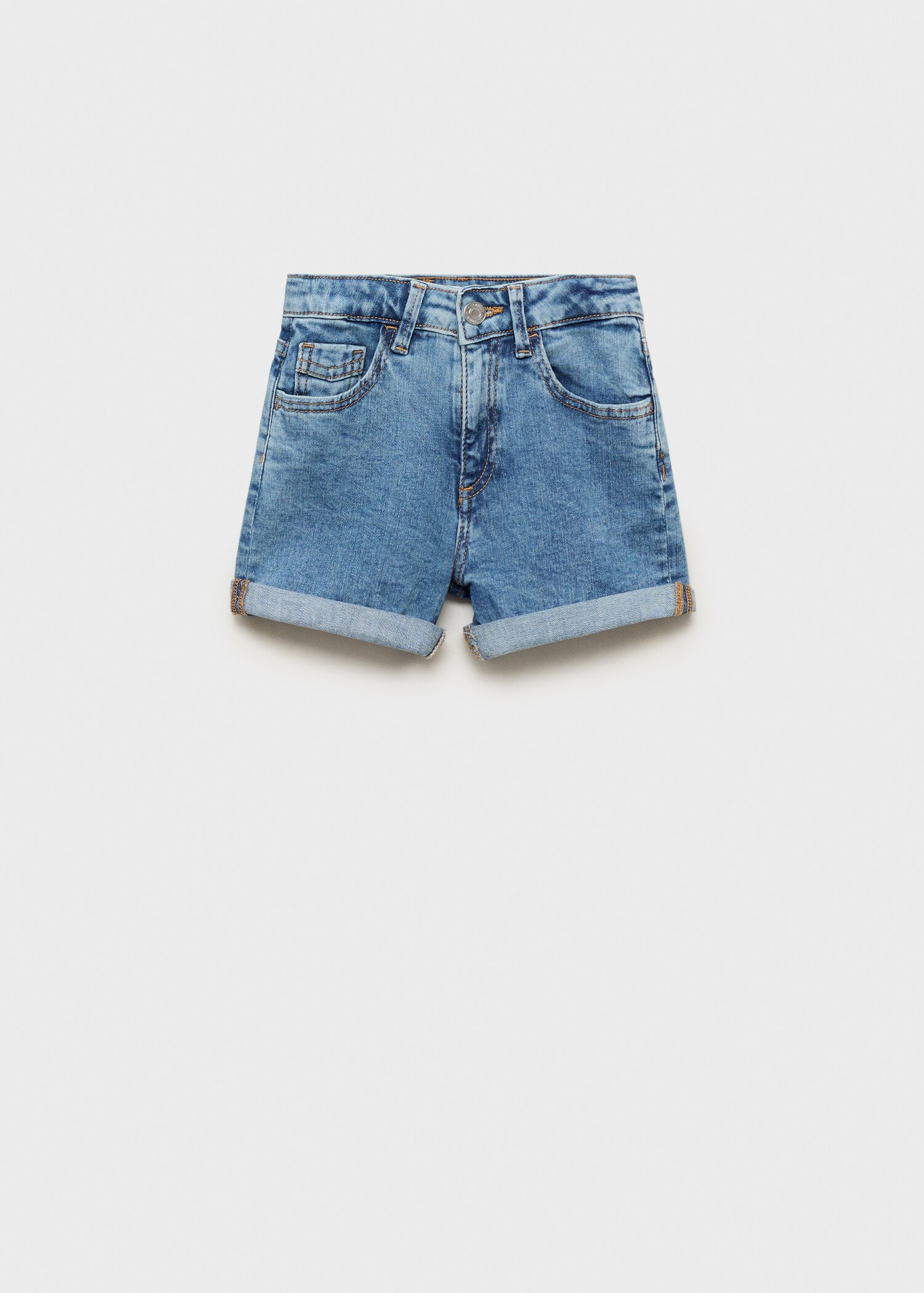 Straight-fit denim shorts - Article without model