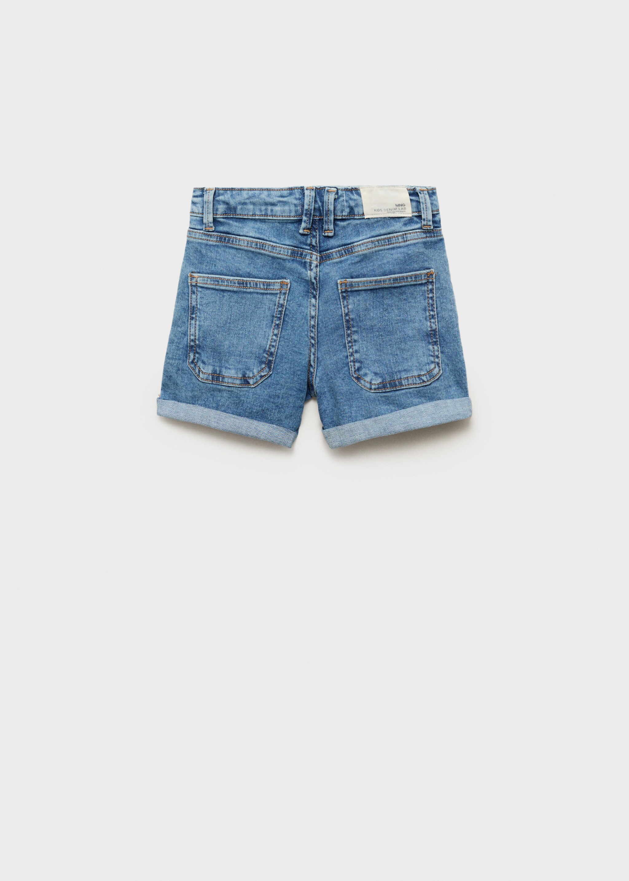 Short denim dritti - Retro dell'articolo