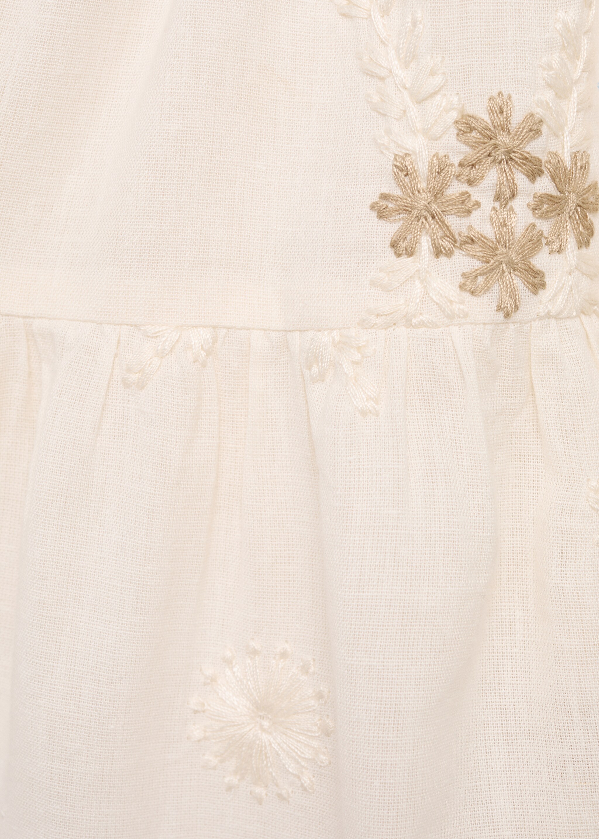 Short dress with embroidered detail - Details of the article 0