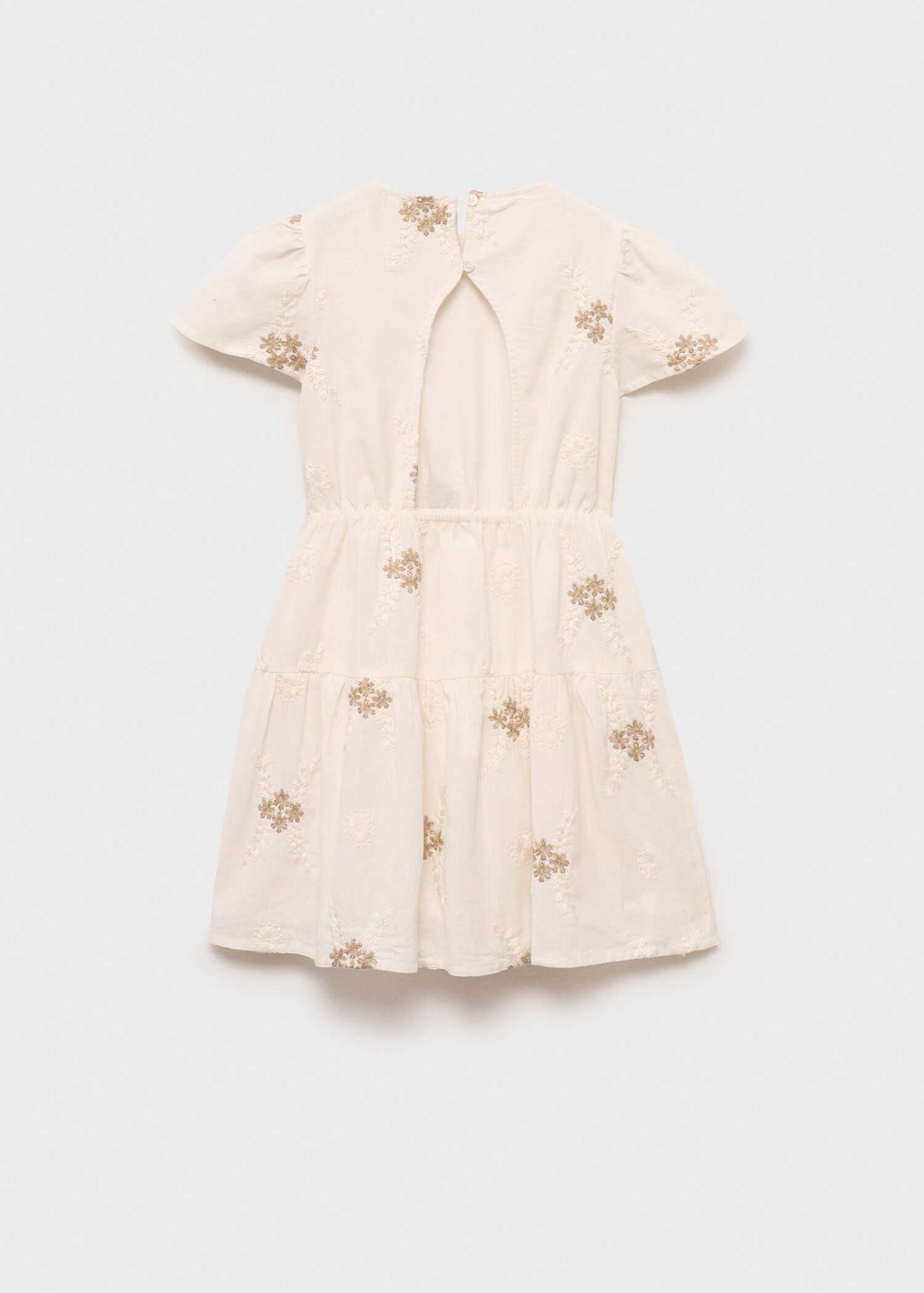 Short dress with embroidered detail - Reverse of the article